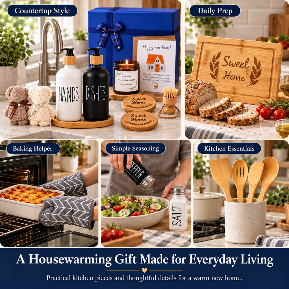 Housewarming Gifts New Home Basket 21 Piece Including - DancyLoad Official Imagery - 6