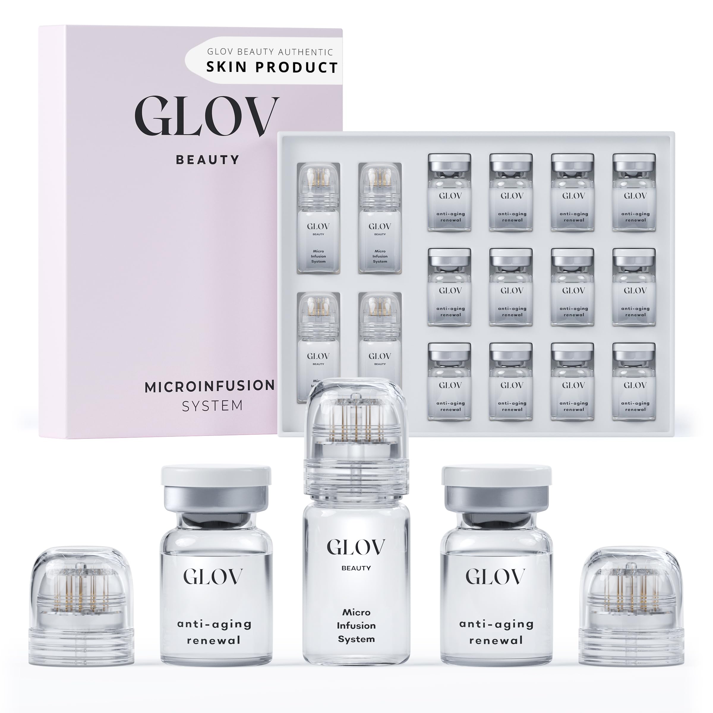 Glov Beauty Micro Infusion System for Face & Lips – 0.25mm 24k - Product Imagery