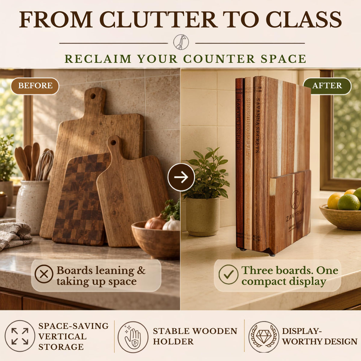 Book Cutting Board Set - ZAVYRUM Official Imagery - 5