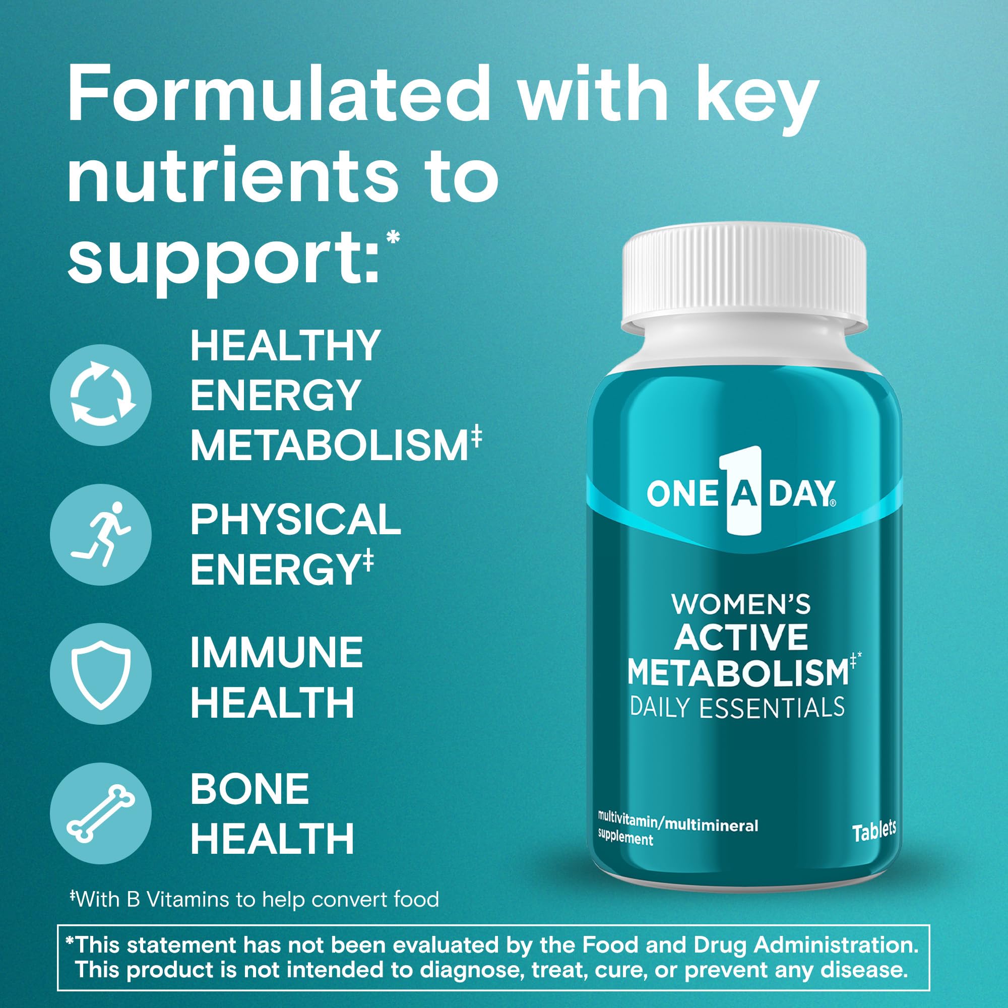 One A Day Women's Active Metabolism Multivitamin 120ct