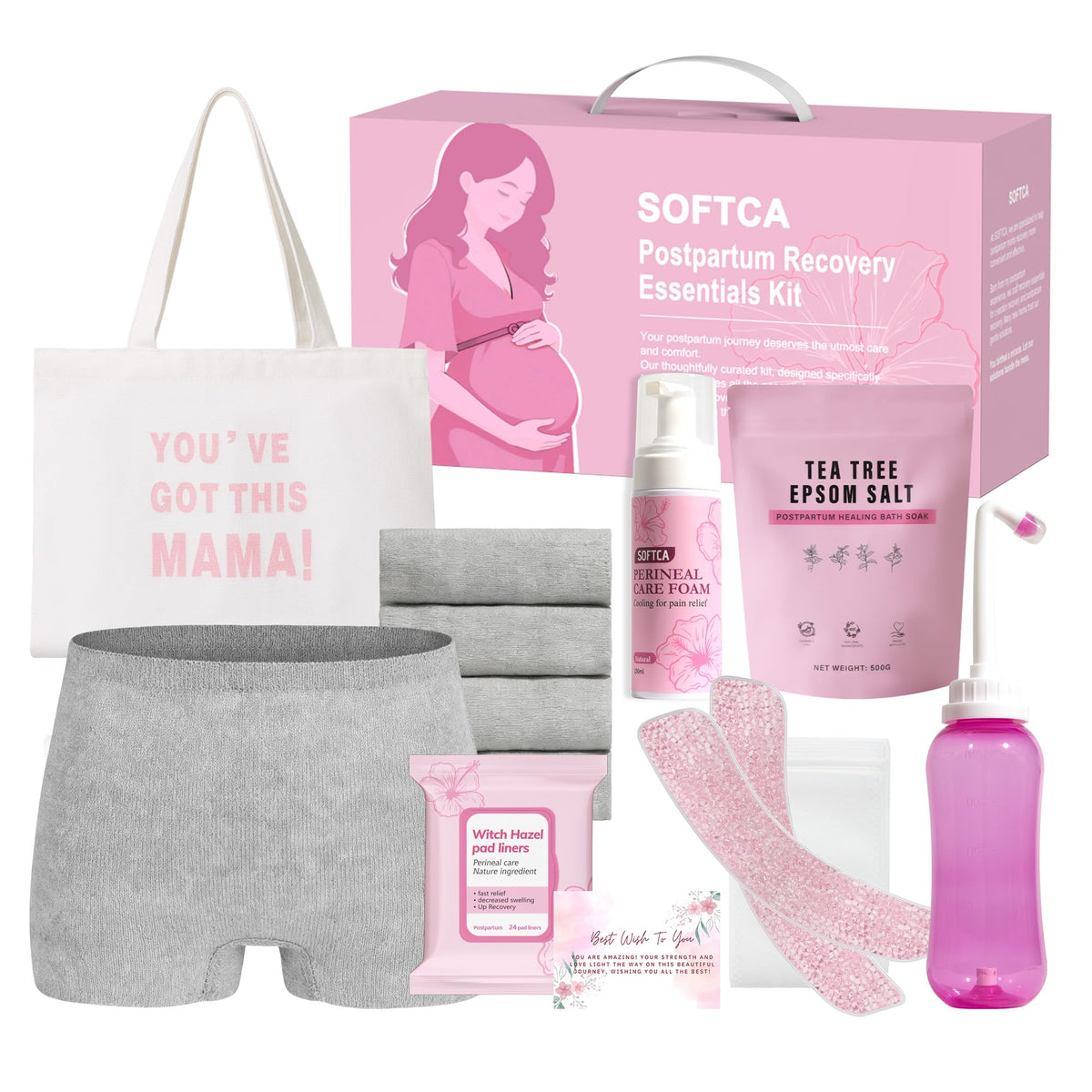 SOFTCA Postpartum Essentials Kit, Postpartum Kit for Women after Birth – product photo (Maternity)