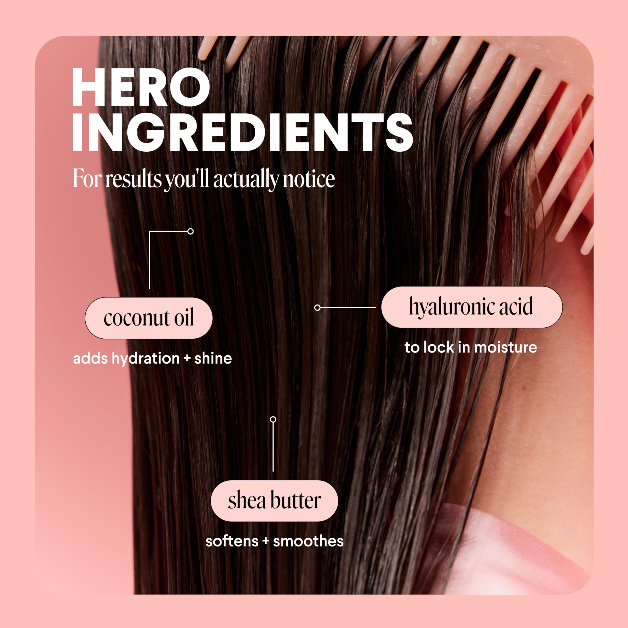 MONDAY HAIRCARE Moisture Shampoo and Conditioner set for dry, frizzy hair, featuring coconut oil, rice protein, shea butter, and vitamin E.
