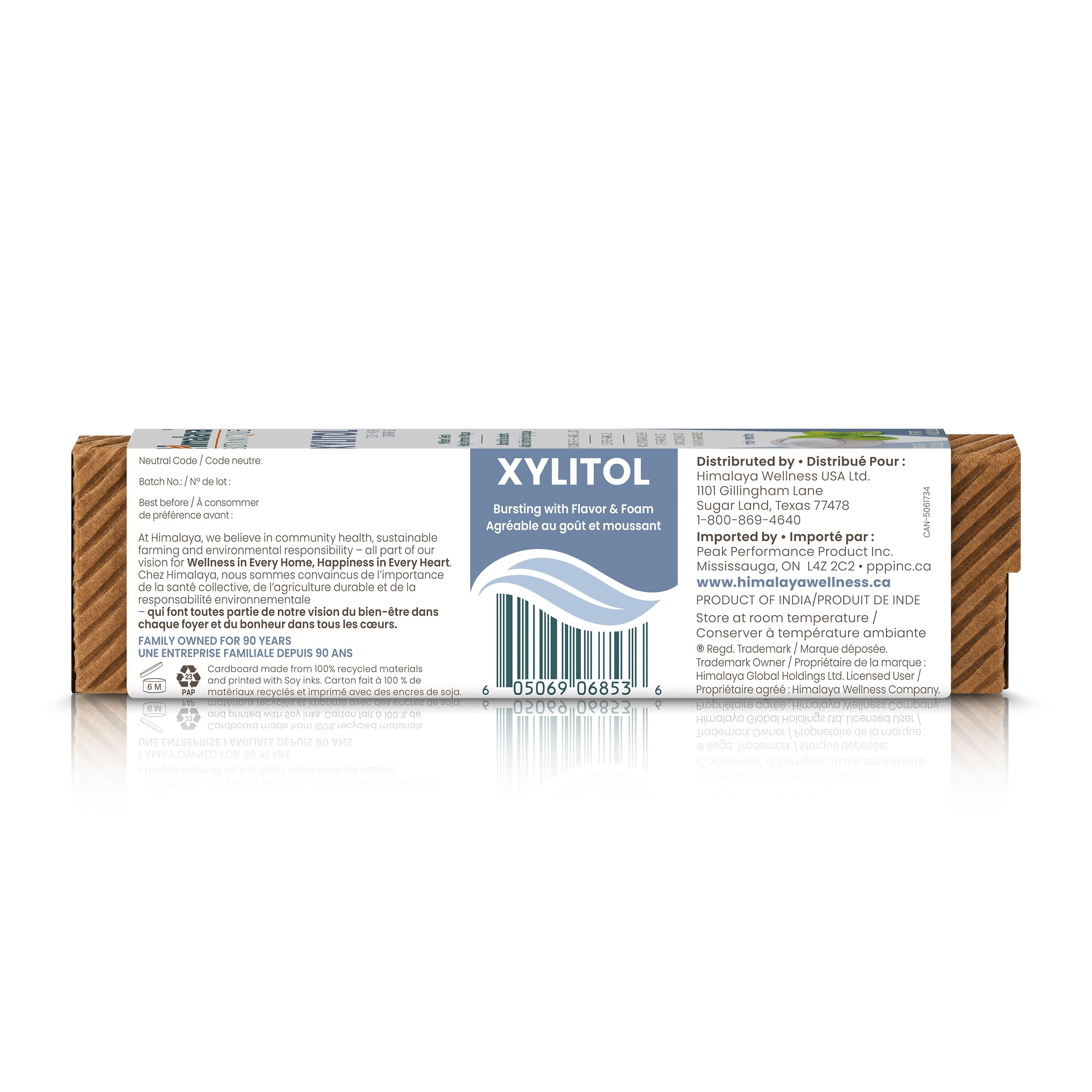 Himalaya Botanique Xylitol Toothpaste, Mint Flavor, 4 oz, 2 Pack