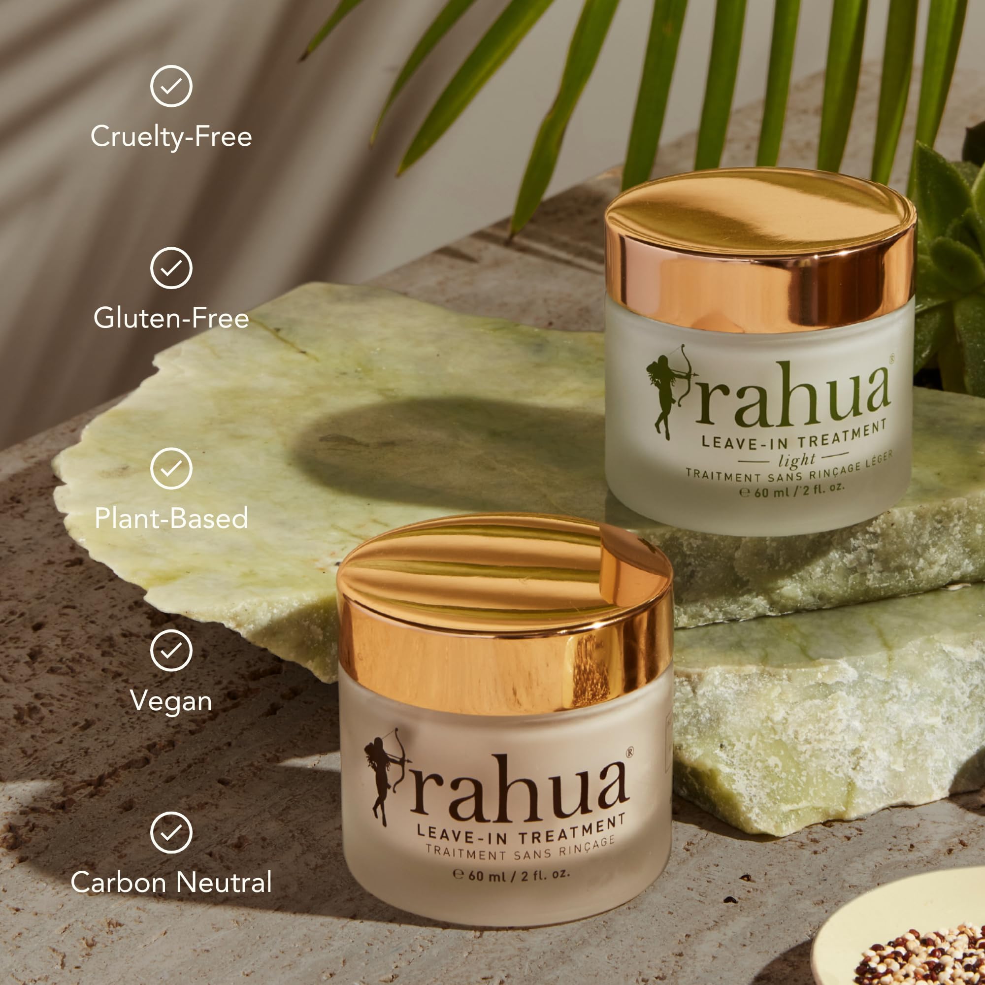 Rahua Light Leave-In Conditioner for fine hair with quinoa and sunflower seed oil, providing frizz control and heat protection.