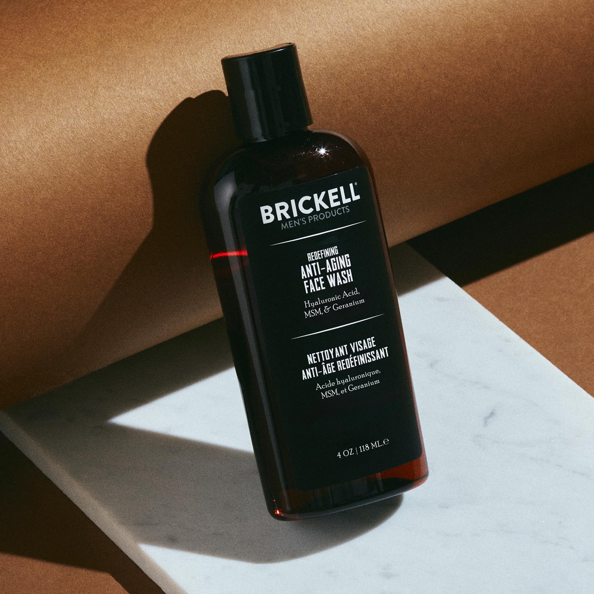 Brickell Men's Anti-Aging Face Wash Hyaluronic Acid 4oz