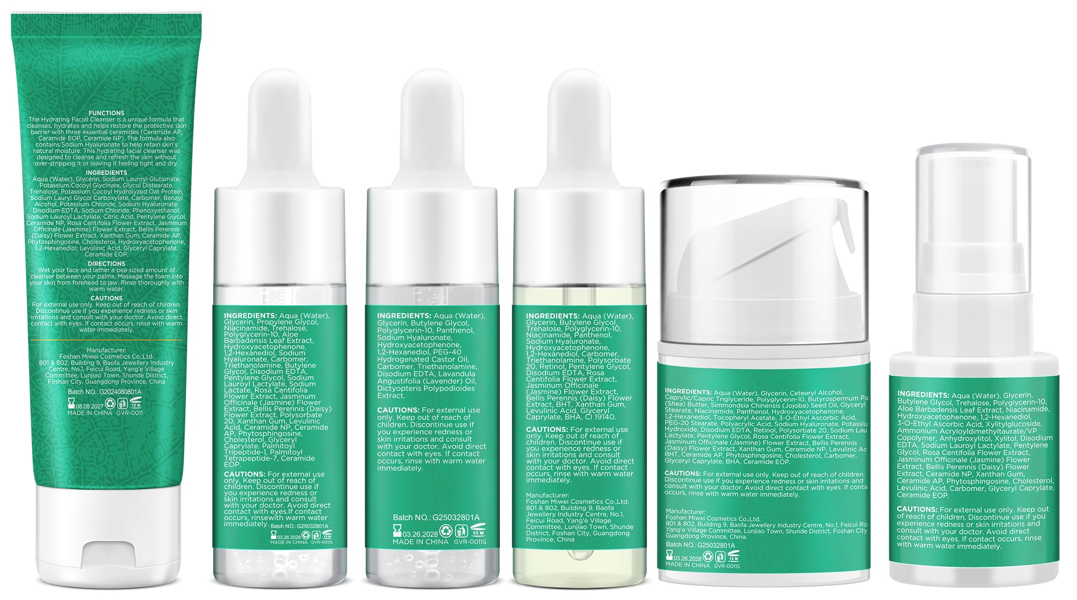 Lifting & Firming Anti-Aging Skin Care Set Kit for Women Teens,Niacinamide Retinol Serum,Hyaluronic Acid Serum,Skincare Gift Set,Facial Skin Care Products,Face Care Routine Kit Christmas Gift Women