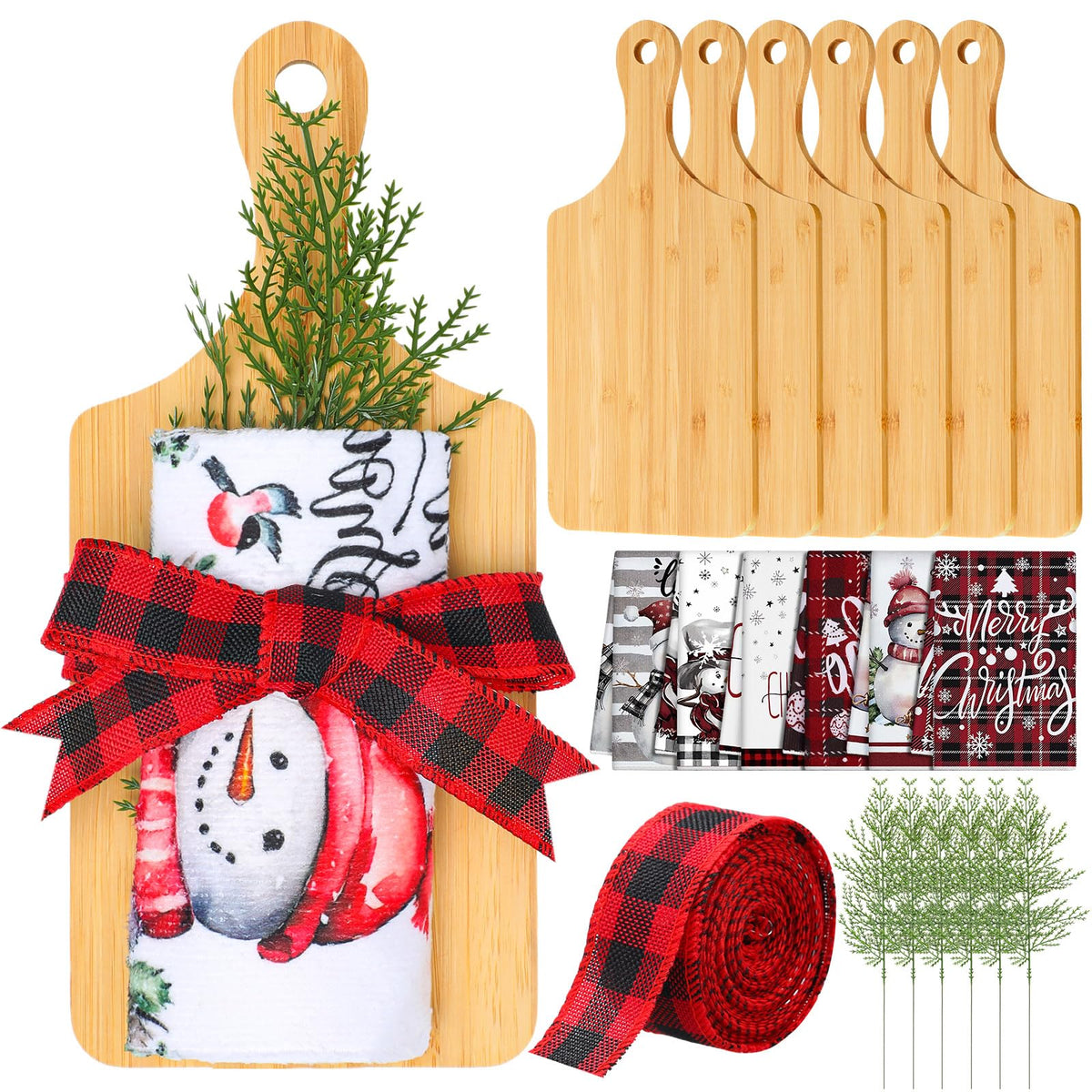 Hahafelt 6 Set Christmas Charcuterie Board Set Xmas Holiday - Hahafelt Official Imagery - 1