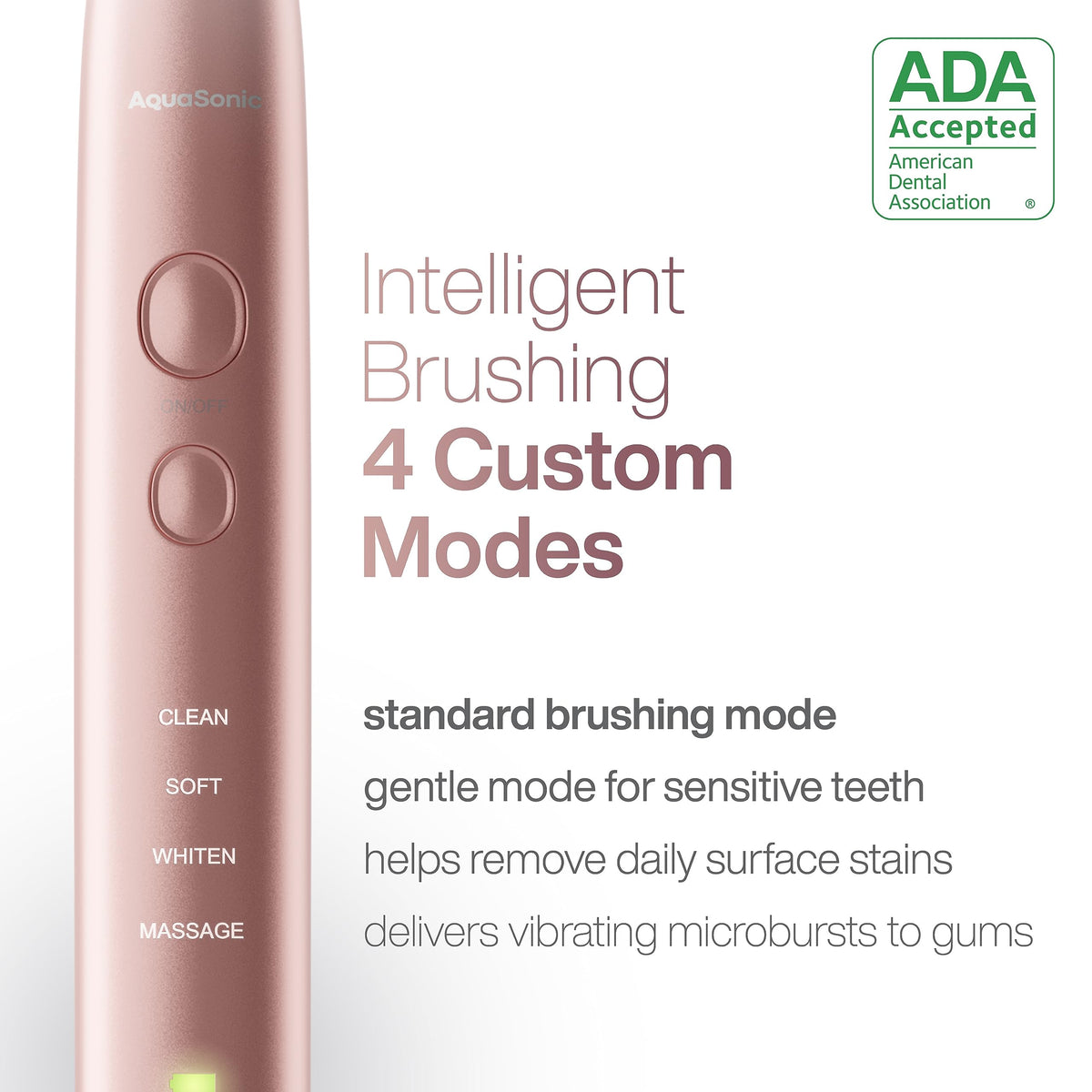 Aquasonic Vibe Series Ultra Whitening Toothbrush ADA - Aquasonic Official Imagery - 5