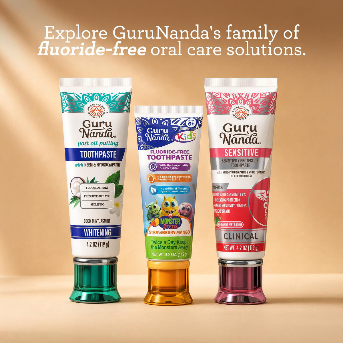 GuruNanda Hydroxyapatite Toothpaste with Neem SLS Fluoride - GuruNanda Official Imagery - 6