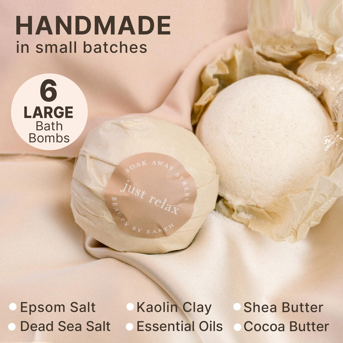 Bath Bombs Gift Set - Beauty by Earth Official Imagery - 6