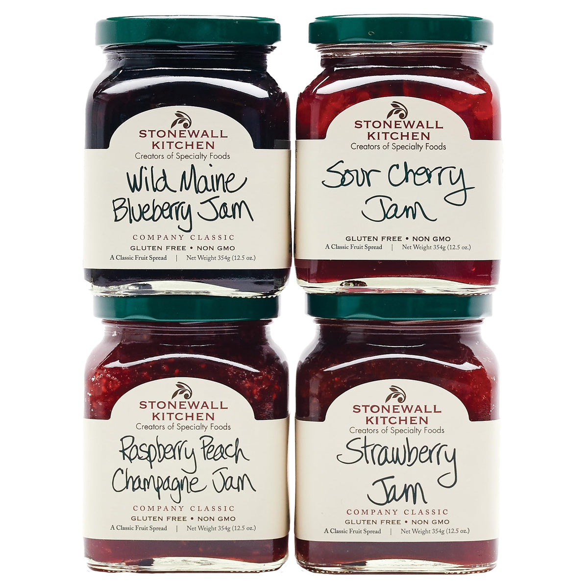 Stonewall Kitchen Jam Collection Jams 12 5 oz jars 4 Piece - Stonewall Kitchen Official Imagery - 2