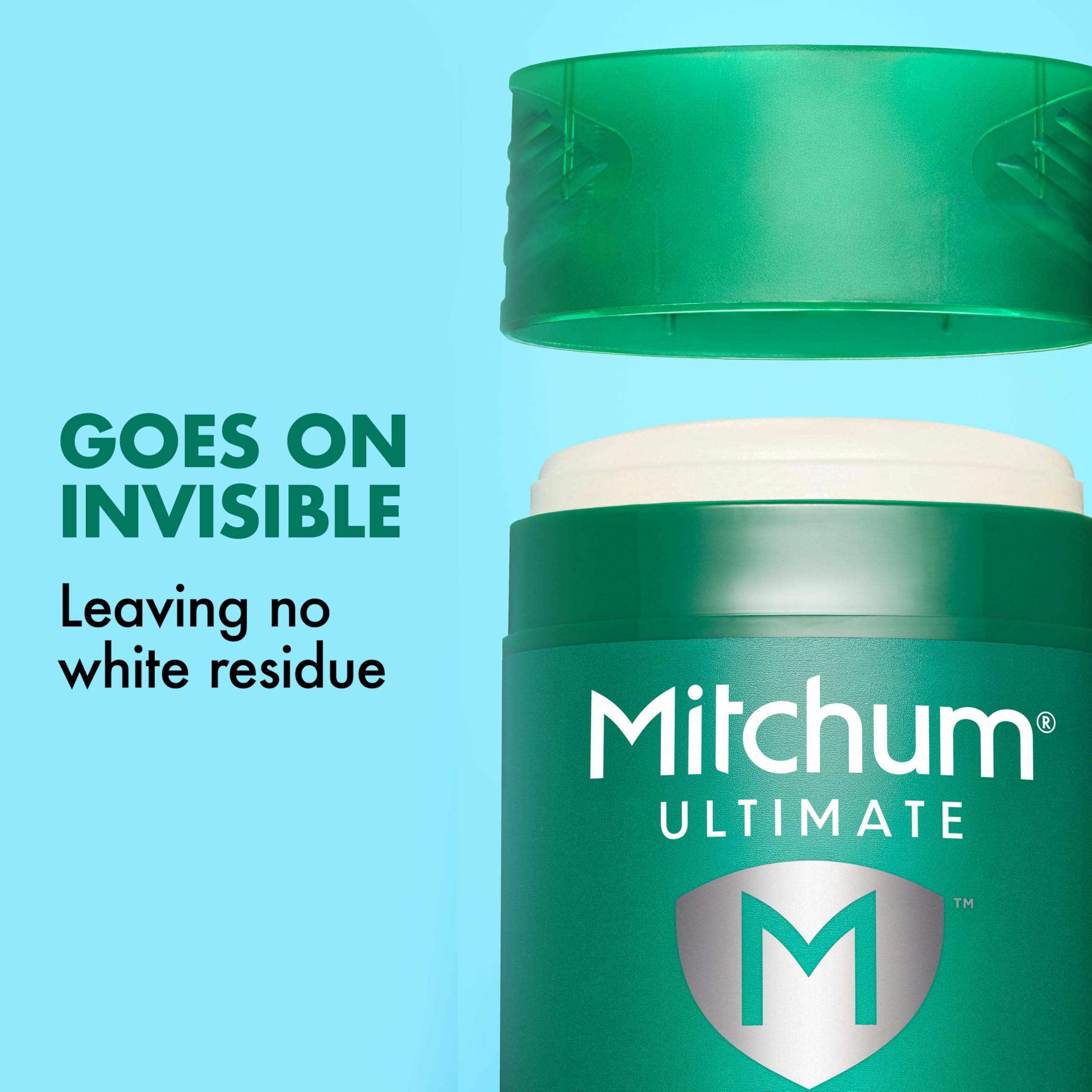 Mitchum 72H odor protection antiperspirant deodorant in a 2-pack, clean control scent, showing the stick and packaging.