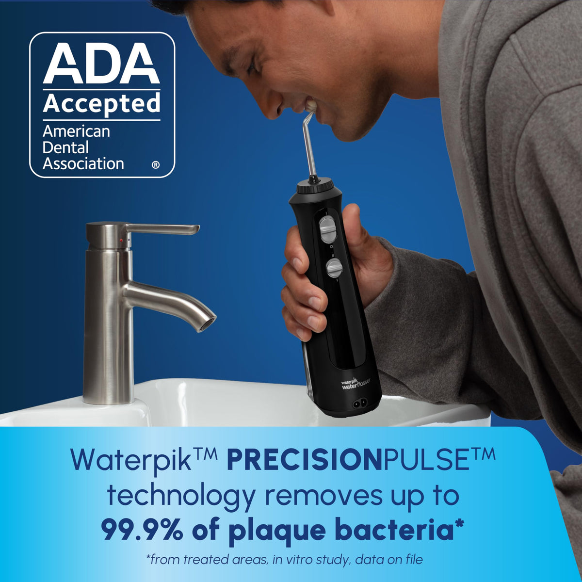 Waterpik Cordless Pearl Portable Water Flosser Rechargeable - Waterpik Official Imagery - 4