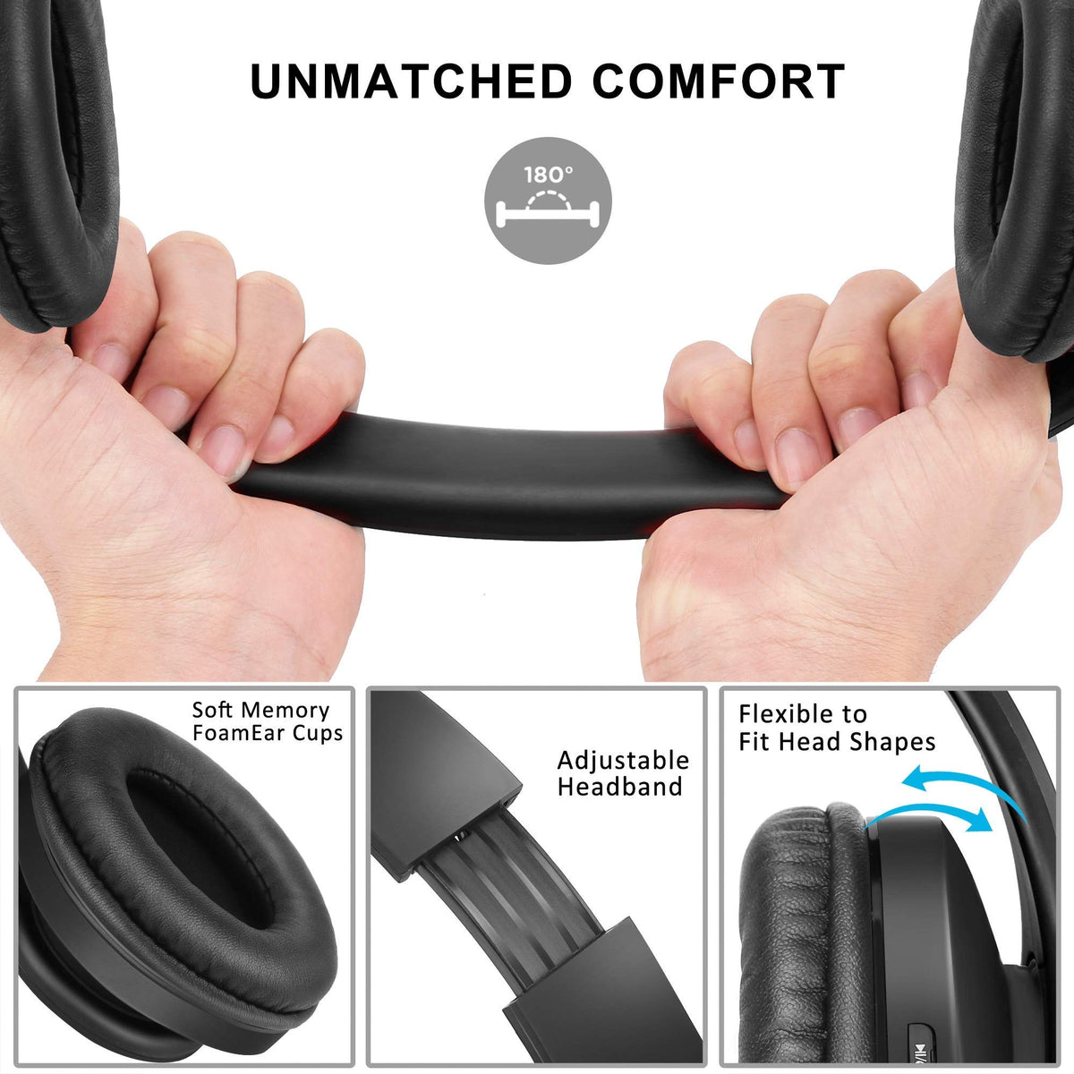 ZIHNIC 2 Items 1 Rose Gold Over Ear Wireless Headset Bundle - ZIHNIC Official Imagery - 8