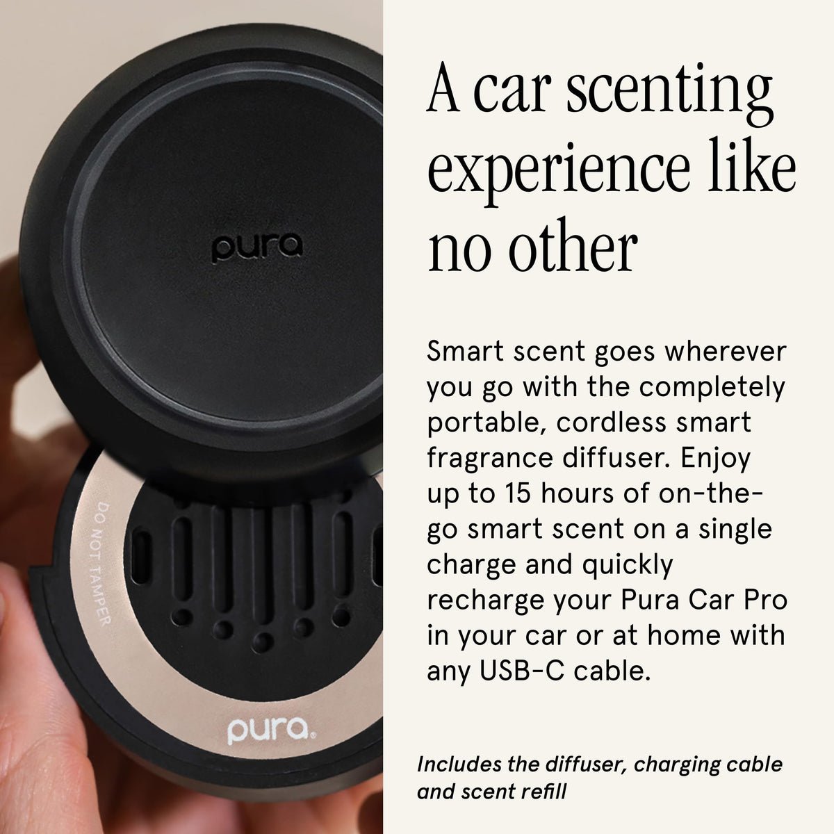 Pura Car Pro Smart Fragrance Diffuser with 1 Refill New Car - Pura Official Imagery - 4