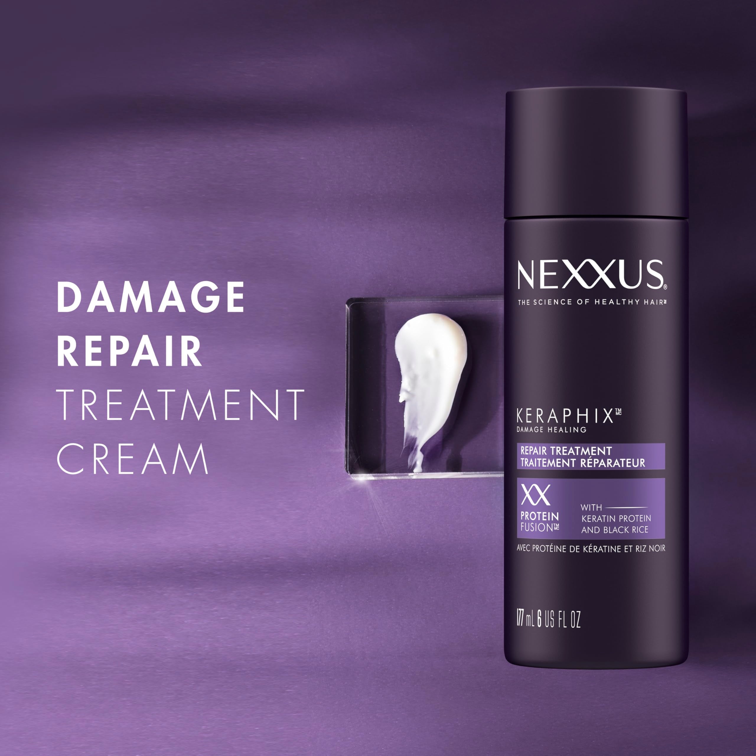 Nexxus Keraphix Pre-Wash Treatment Damage Repair Cream 6 oz