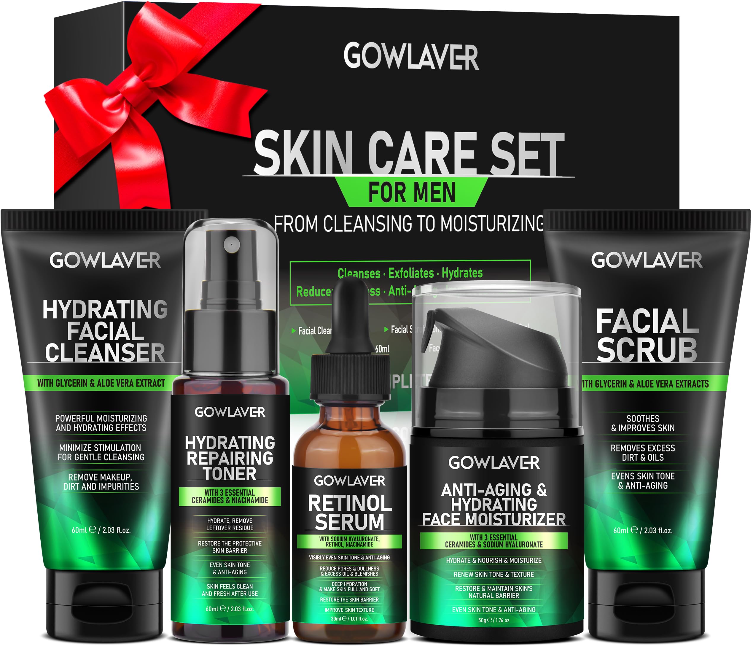 Gifts for Men,Skin Care for Men,Hydrating & Moisturizing Face - Product Imagery