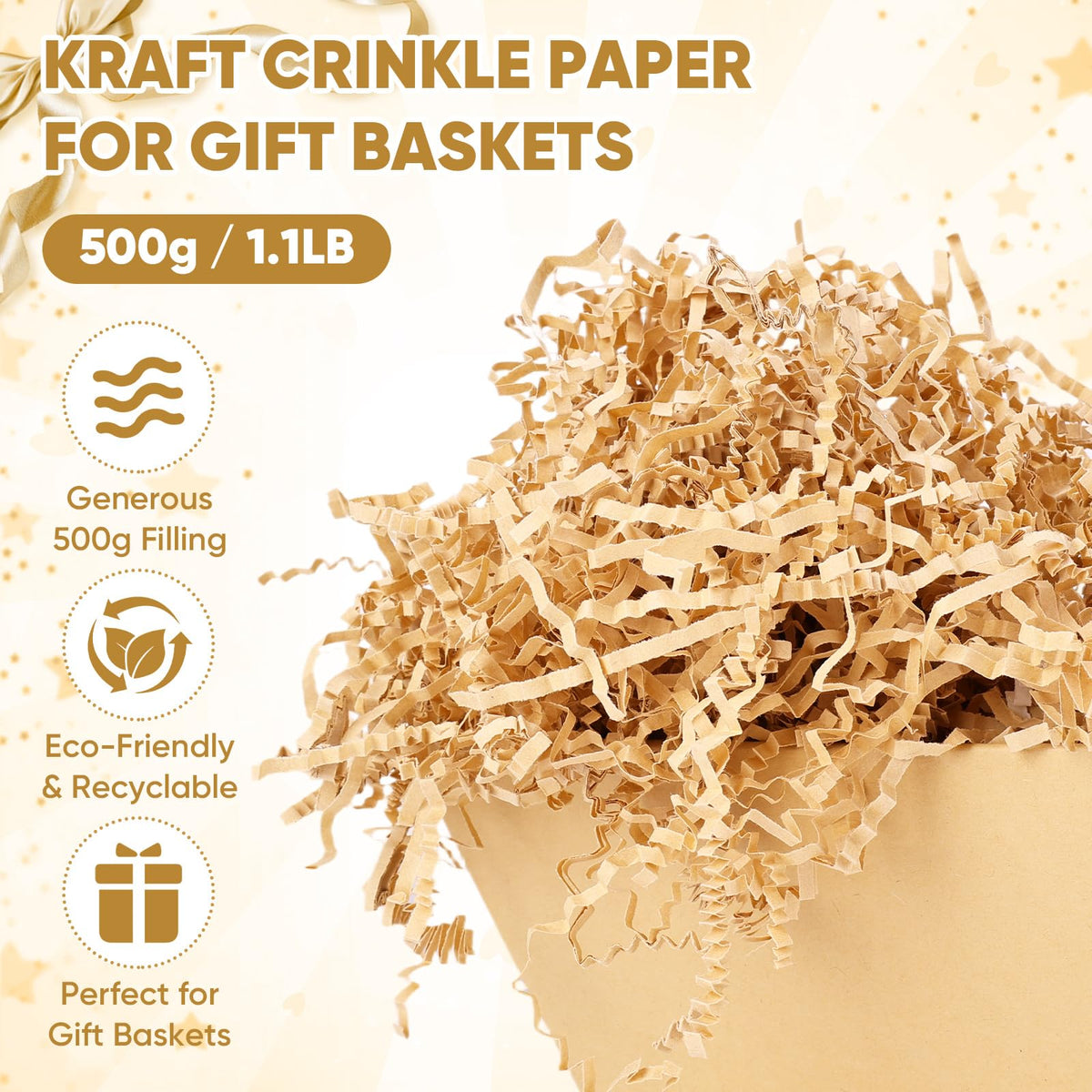 AFOROEOA 10 Pack Kraft Gift Baskets Empty 10x12 Large Basket - AFOROEOA Official Imagery - 4