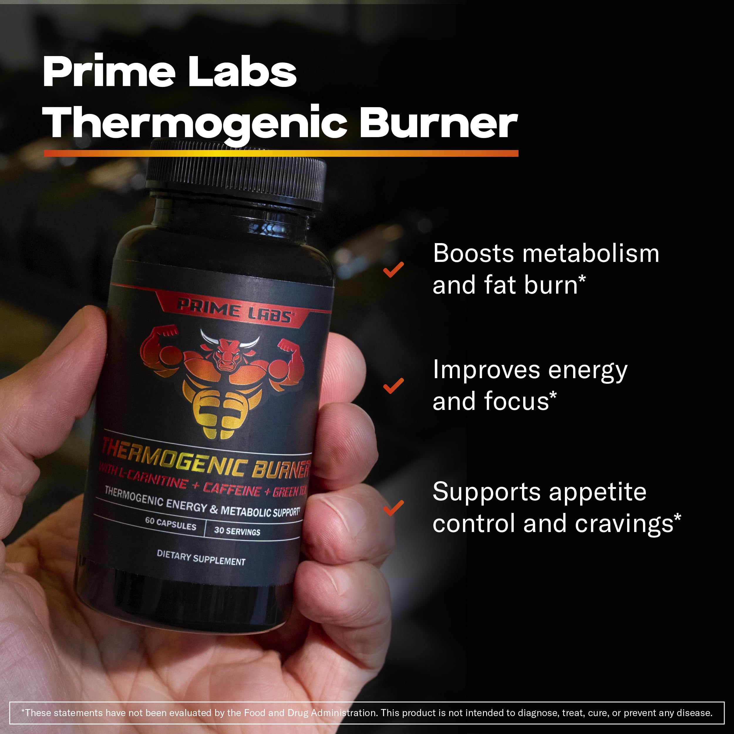 Prime Labs Thermogenic Fat Burner for Men 60ct