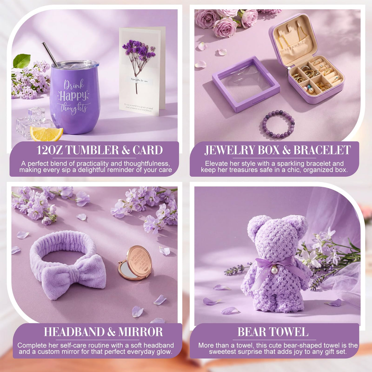 Nuogo 13 Pcs Birthday Gifts for Women Spa Gift Baskets - Nuogo Official Imagery - 7