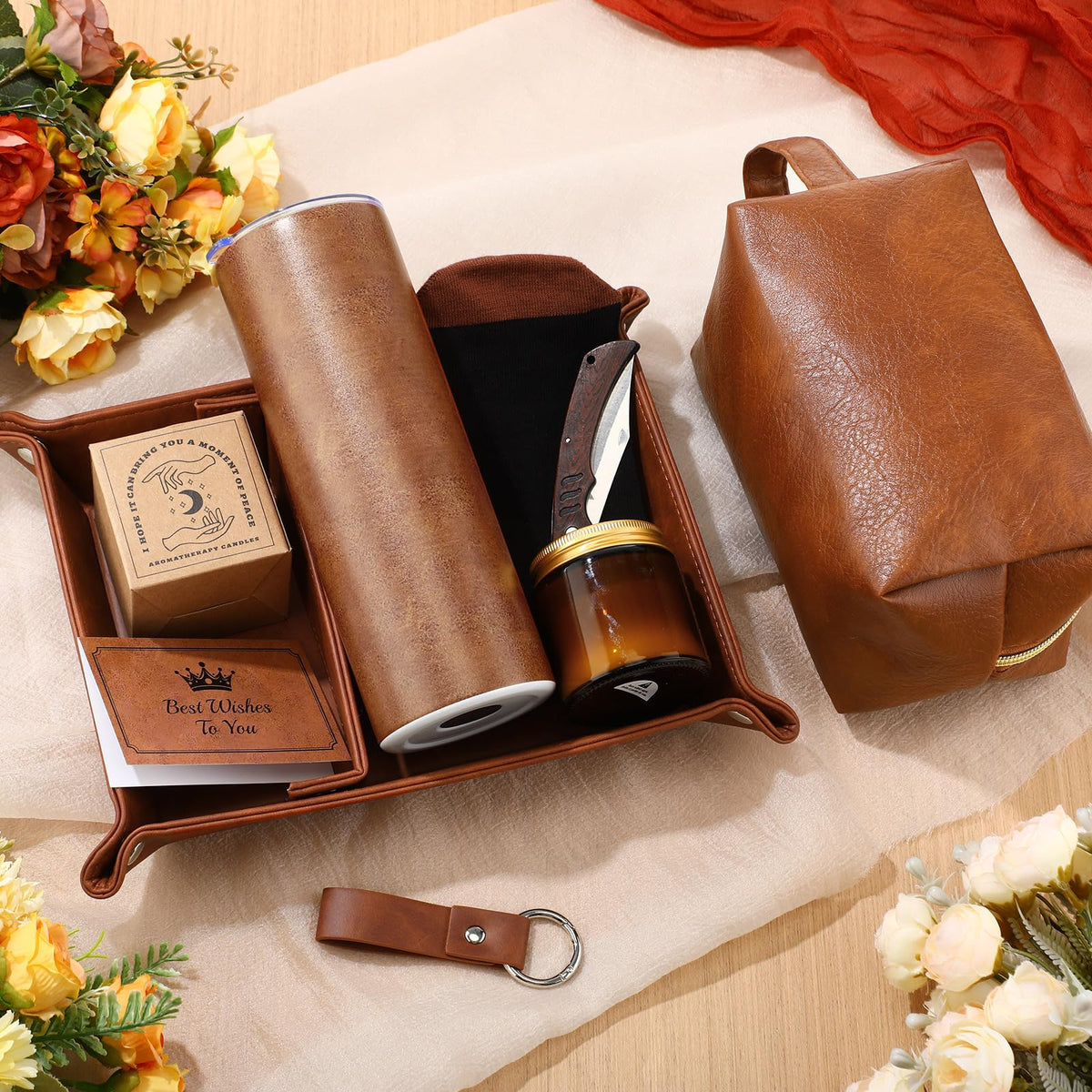 Sieral 10 Pcs Mens Gift Set Christmas Birthday Basket Ideas - Sieral Official Imagery - 6