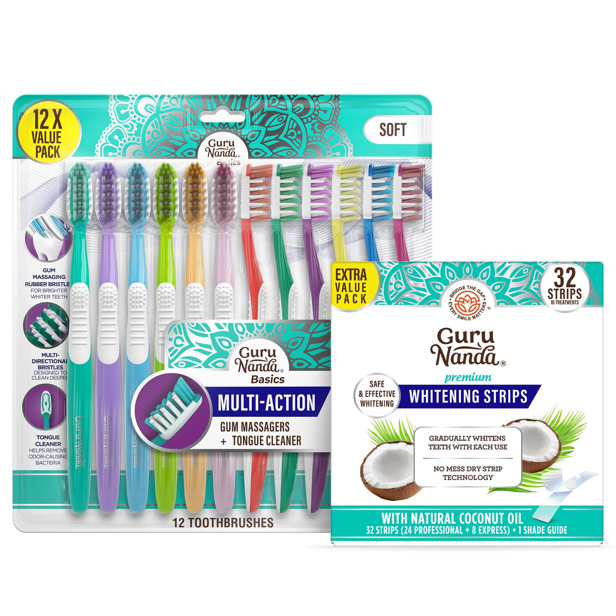 GuruNanda Oral Care Whitening Bundle Multi Action - GuruNanda Official Imagery - 1