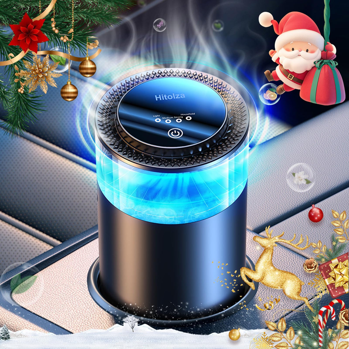 Hitolza Smart Car Air Fresheners Ambient Light Mist - hitolza Official Imagery - 1