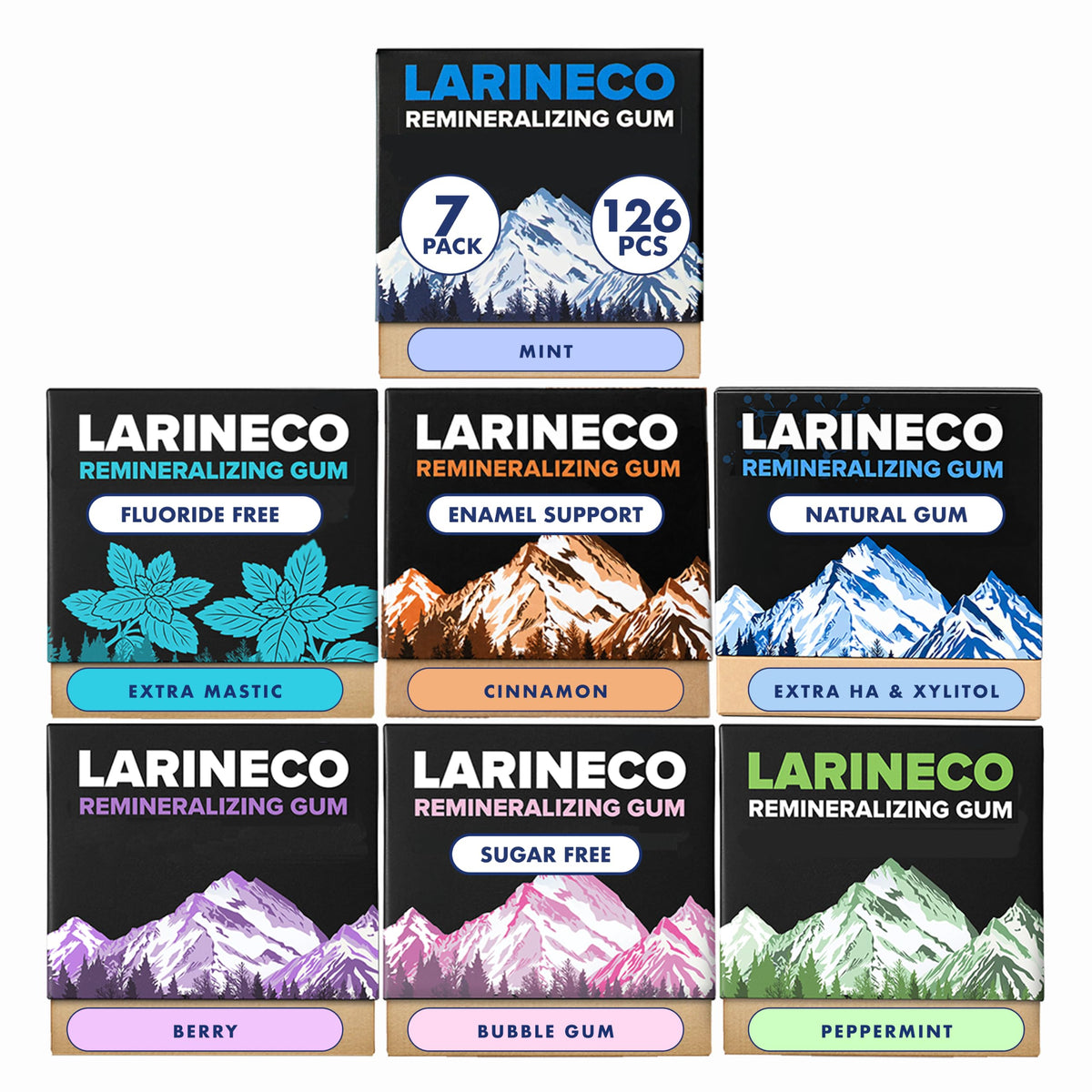 Larine co Remineralizing Gum Sugar Free Hydroxyapatite and - Larine co Official Imagery - 2
