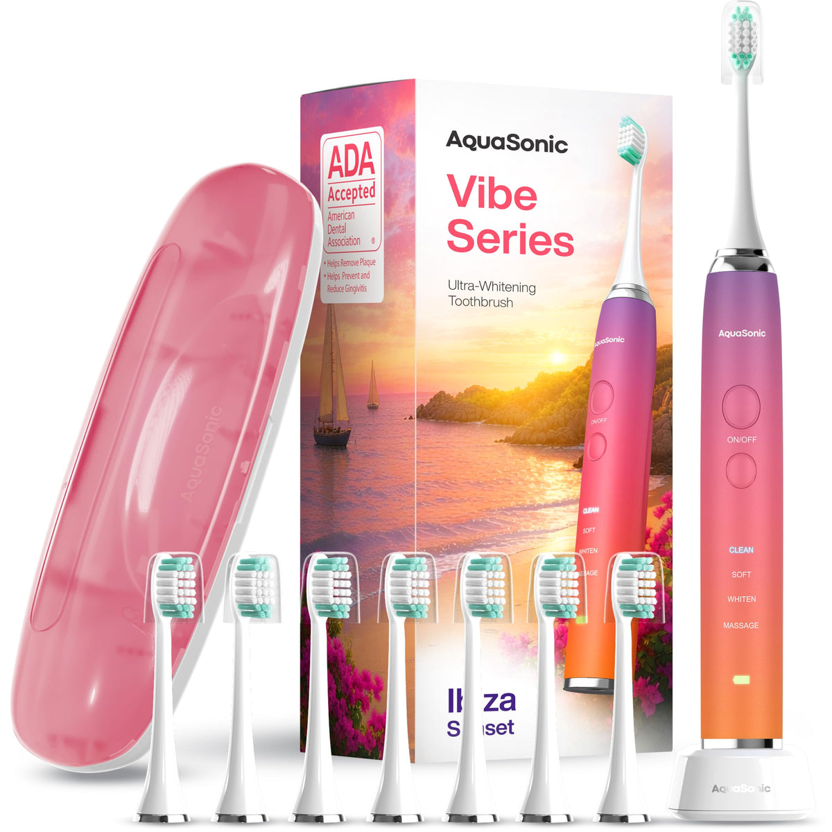 Aquasonic Vibe World Whitening Electric Toothbrush - Aquasonic Official Imagery - 2