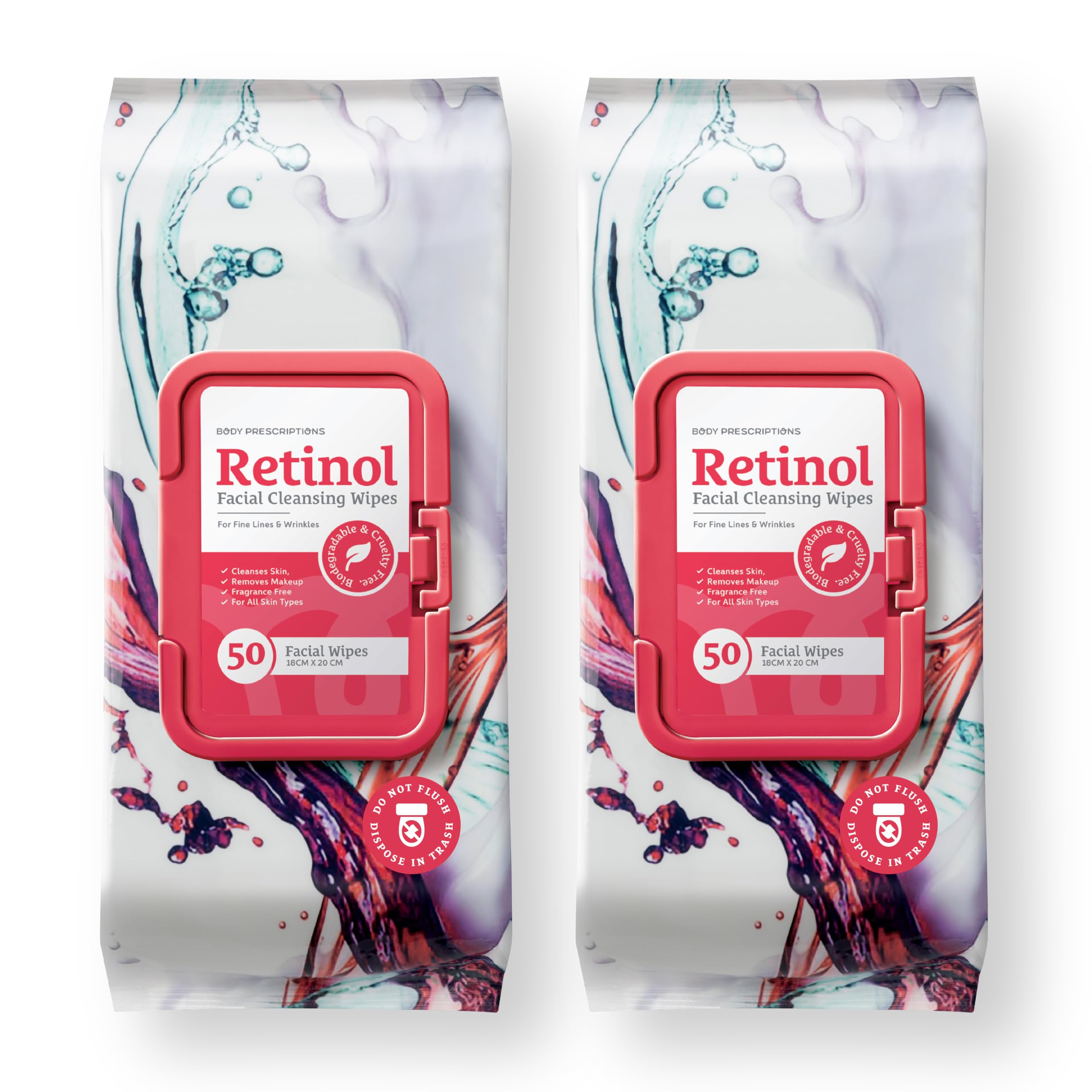 Body Prescription Makeup Cleansing Wipes - Gentle and Effective - Product Imagery