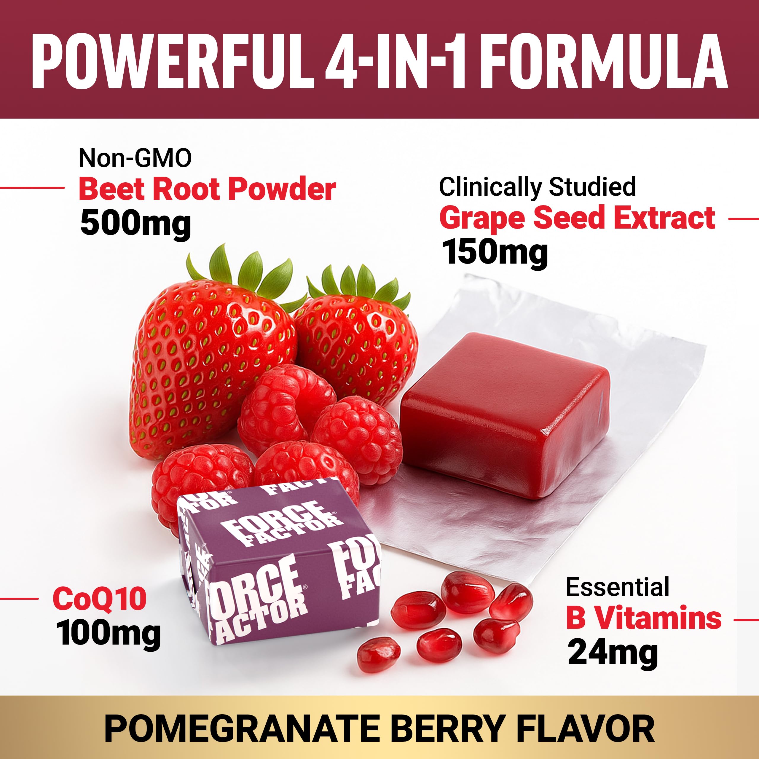Force Factor Total Beets Ultimate Heart Health for Blood Pressure Support