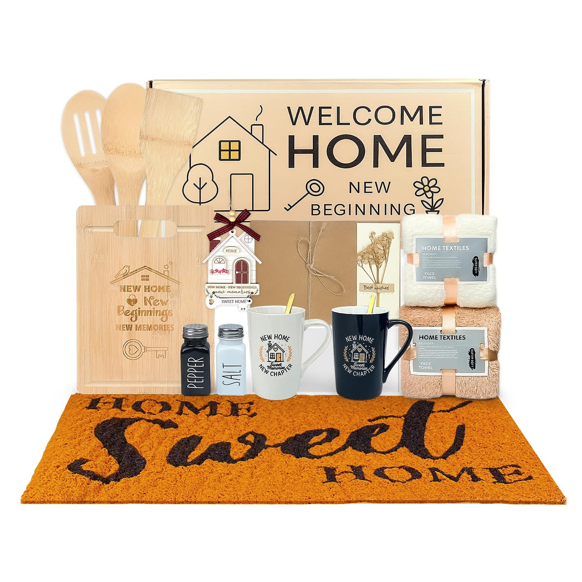House Warming Gifts New Home Closing Gift Basket with 2 - VZKOO Official Imagery - 2