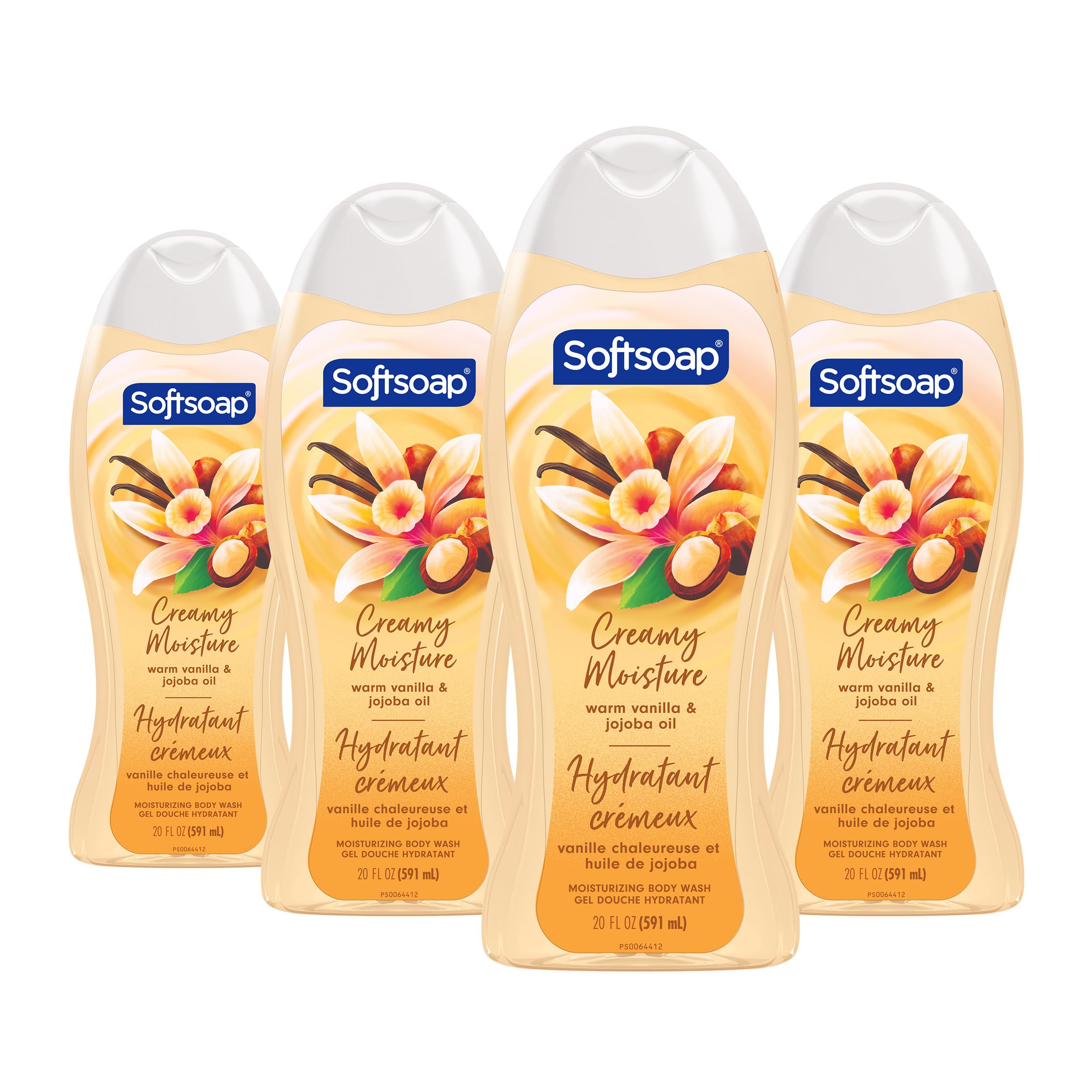 Softsoap Creamy Moisture Body Wash, Warm Vanilla & Jojoba Oil Scent, 591 mL