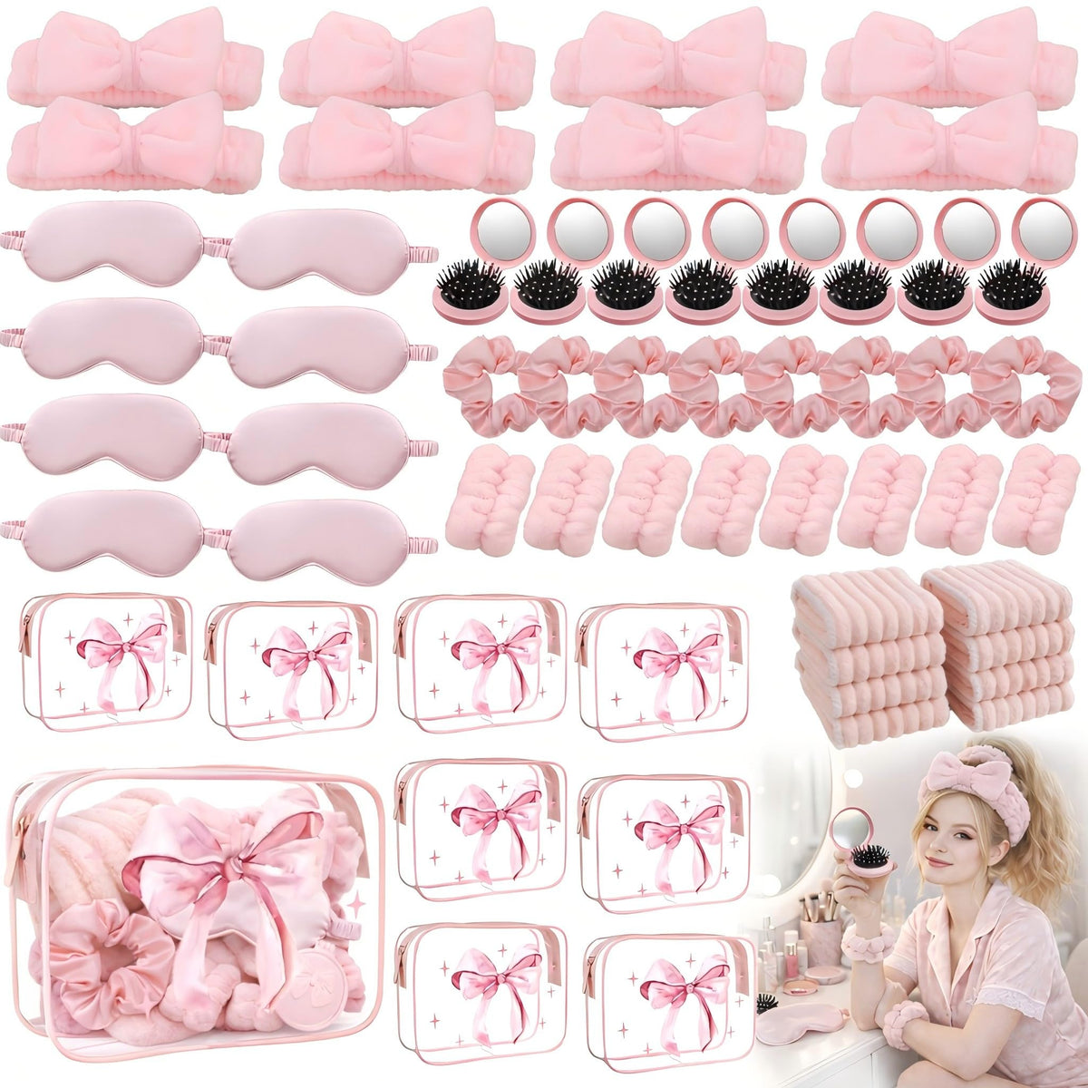 Yebo 72 Pcs Spa Party Favors Set for Women Girls Sleepover - Yebo Official Imagery - 1