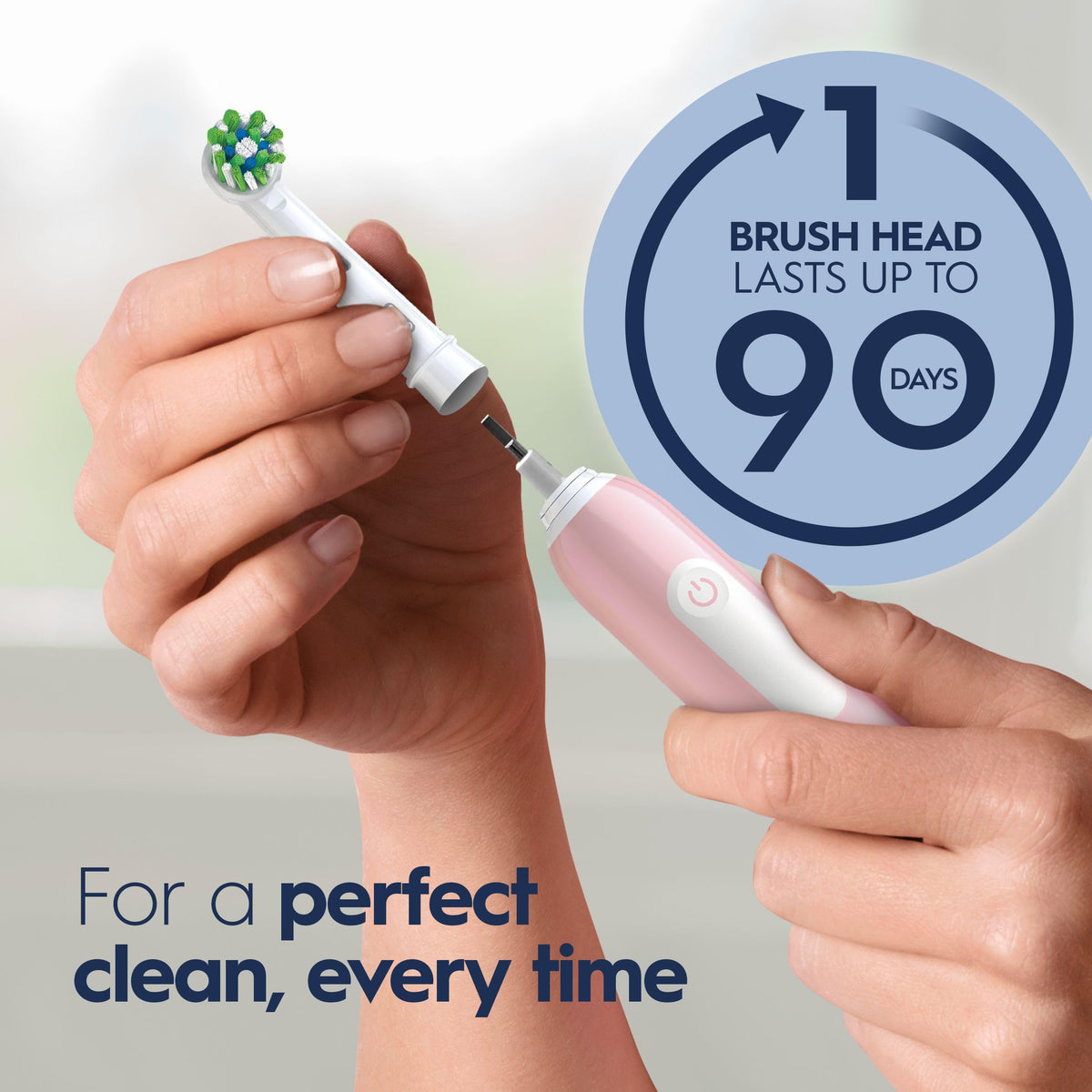 Oral B Pro 1000 Rechargeable Electric Toothbrush Pink - Oral-B Official Imagery - 6