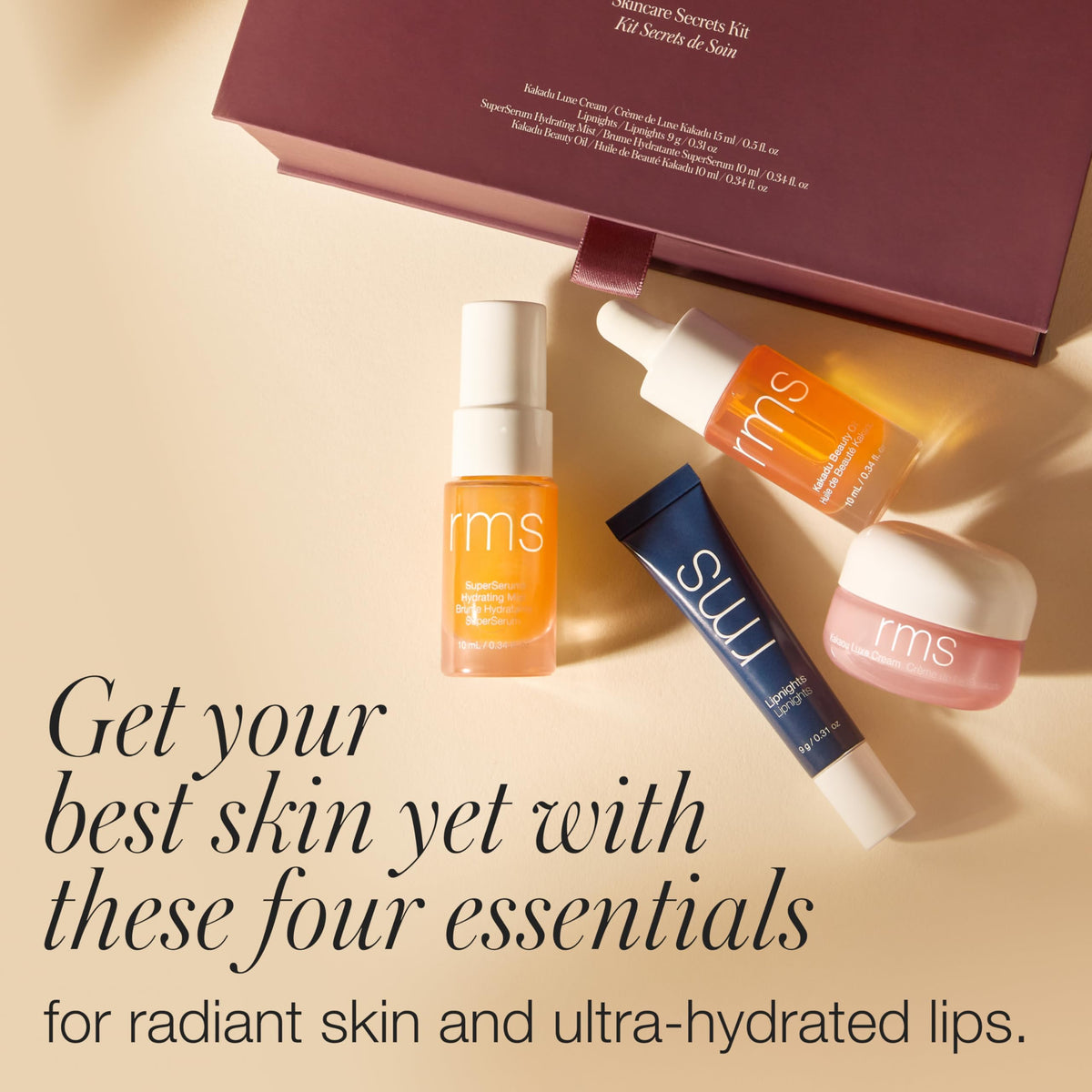 RMS Beauty Skincare Secrets 4 Piece Vitamin C Discovery Kit - RMS Beauty Official Imagery - 4