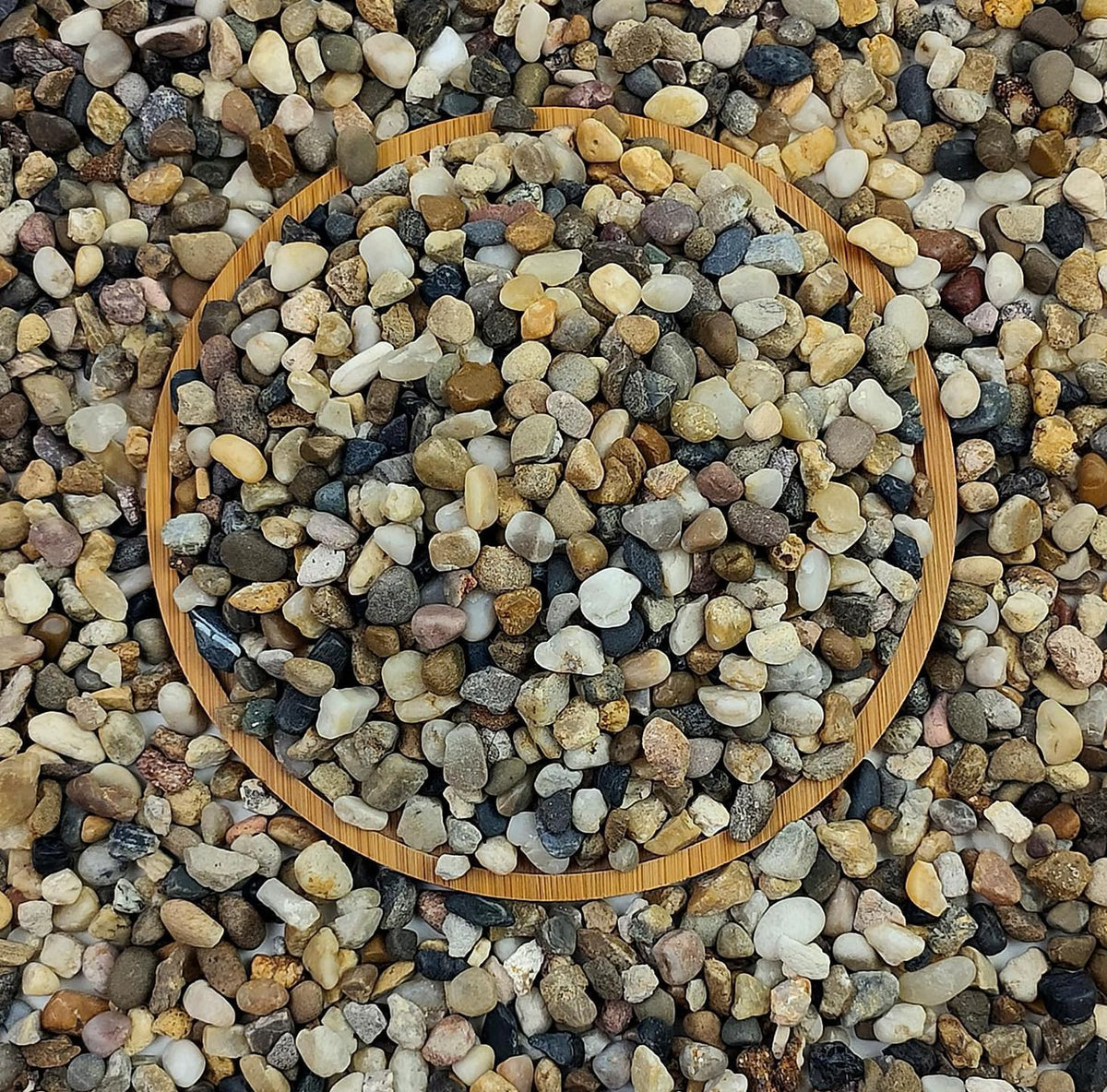 FANTIAN 20 lbs Fish Tank Gravel, 1/4 Inch Aquarium Gravel River Rocks