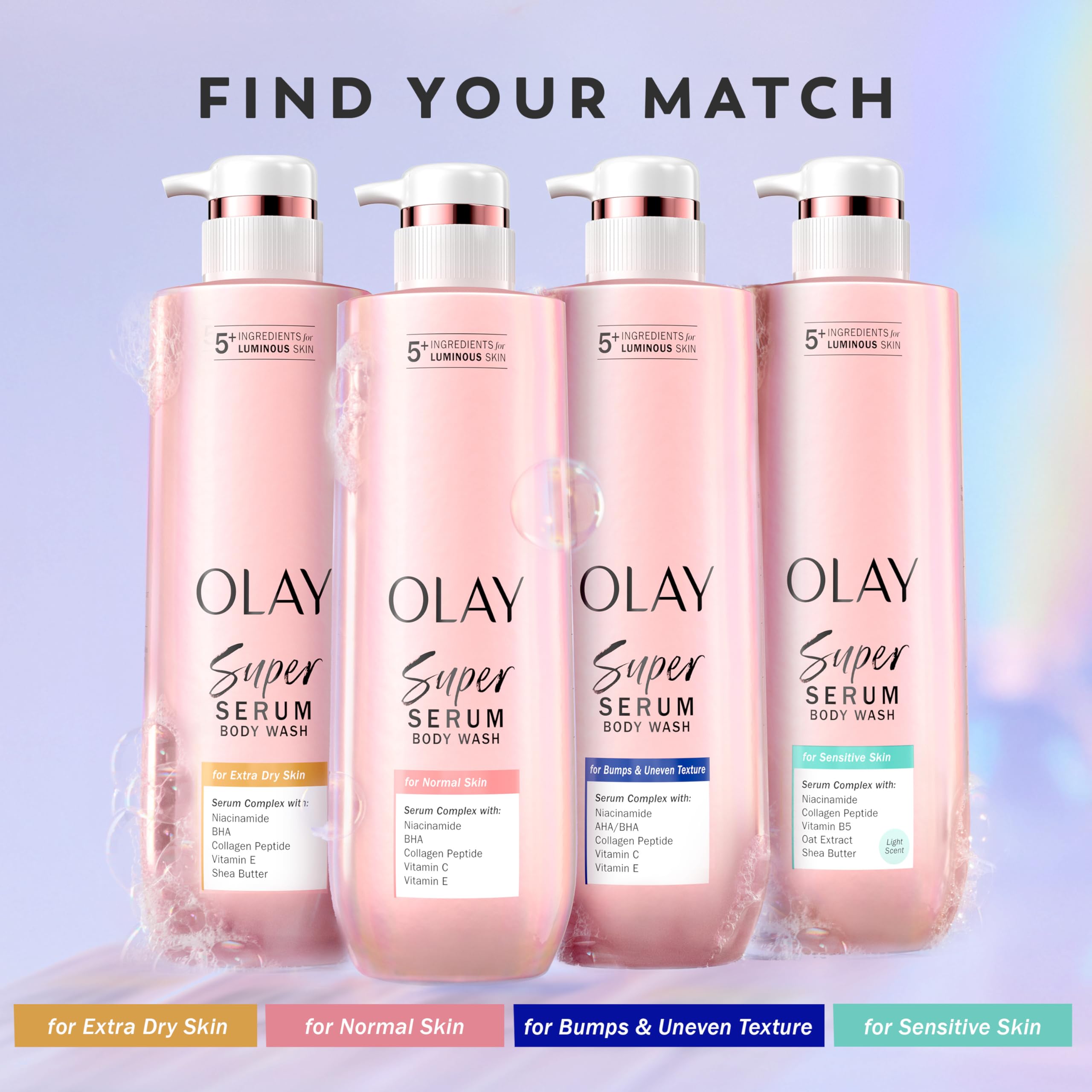 Olay Super Serum Body Wash 5-in-1 Niacinamide Collagen 28oz
