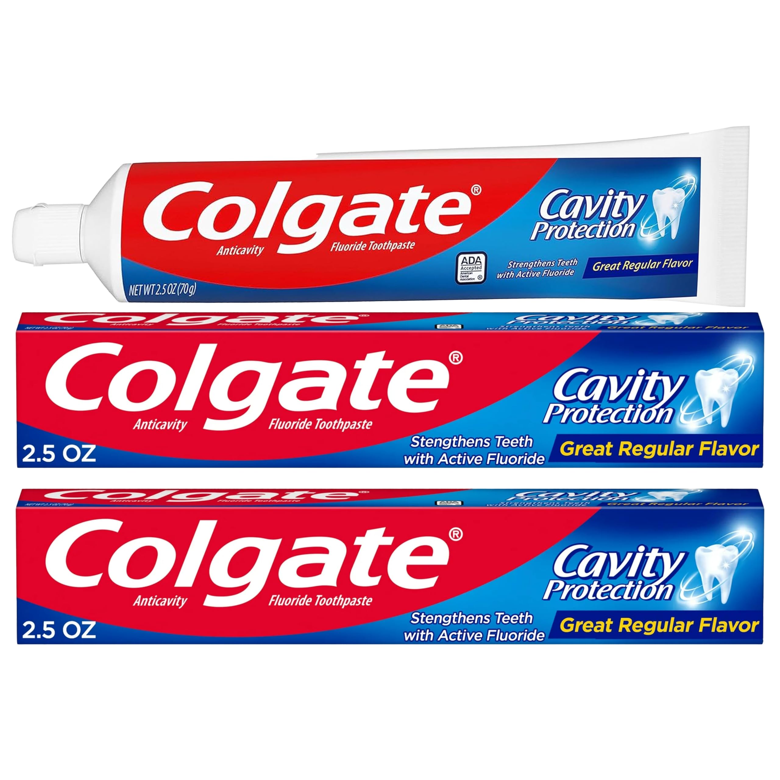 Colgate Cavity Protection Toothpaste with Fluoride - 2.5 ounce + - Product Imagery
