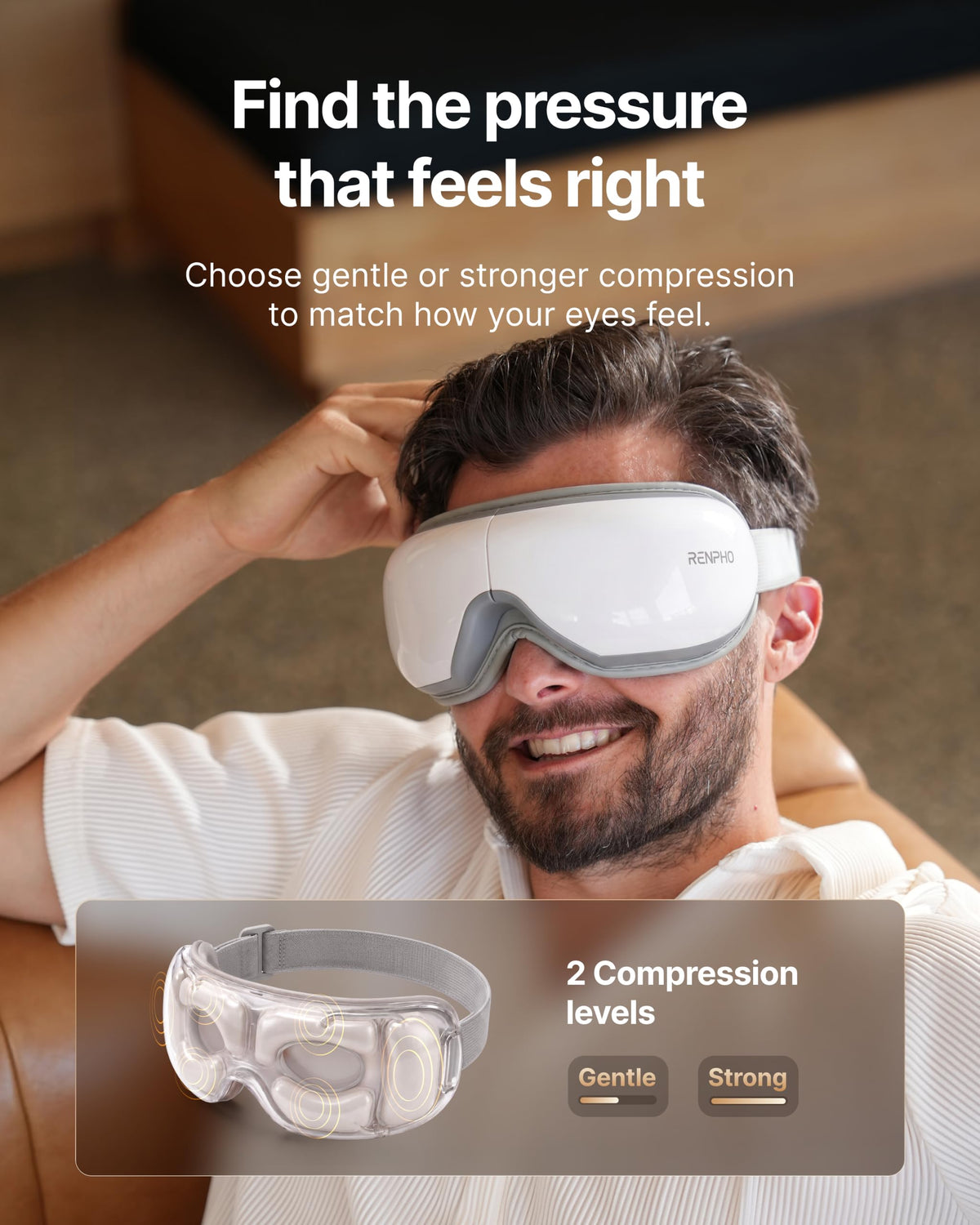 RENPHO Eyeris 1 Eye Massager with Heat Heated Eye Mask Gifts - RENPHO Official Imagery - 5