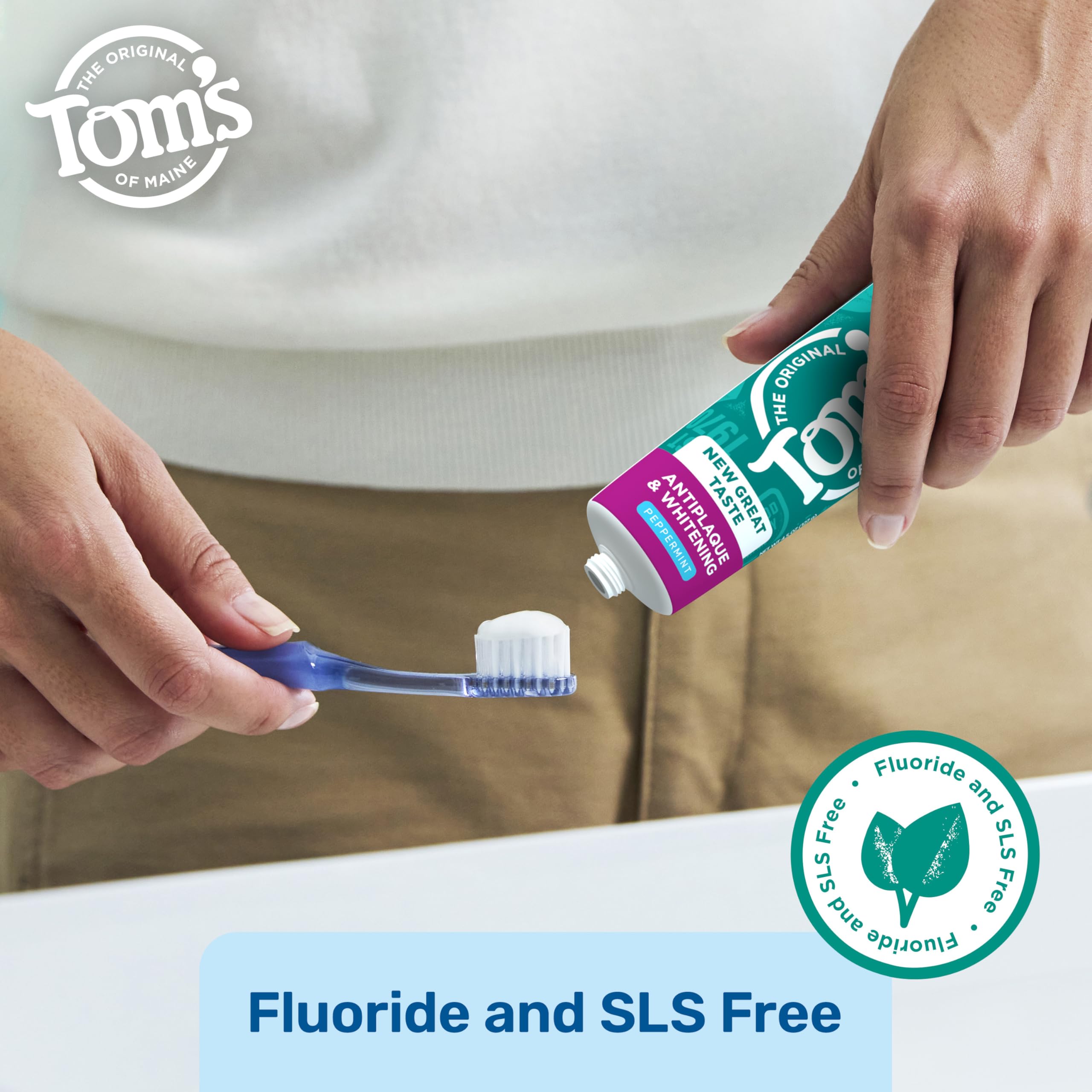 Tom's of Maine Antiplaque Whitening Toothpaste 2-Pack