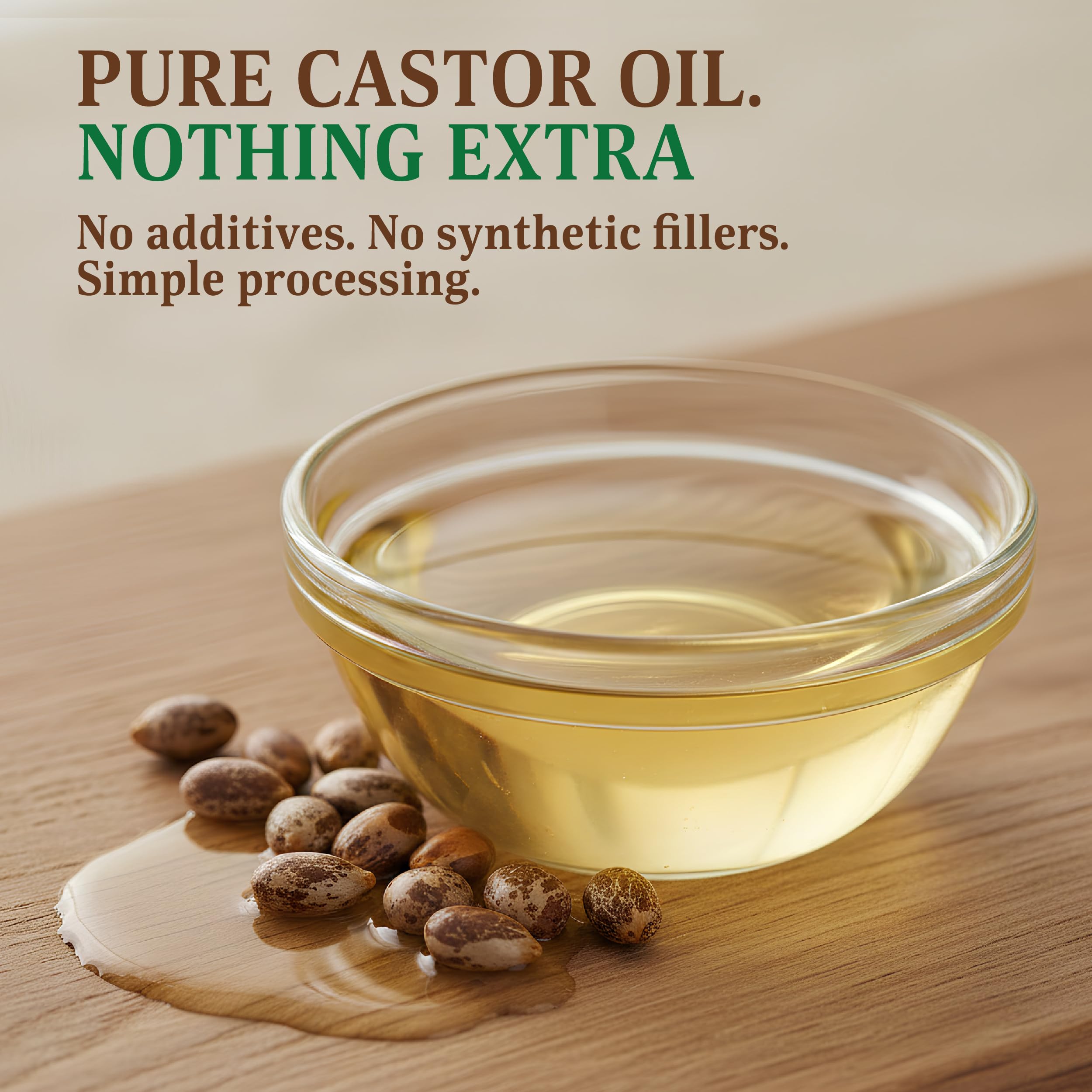 BELMAK Organic Castor Oil Cold Pressed Unrefined USDA Certified Hexane Free