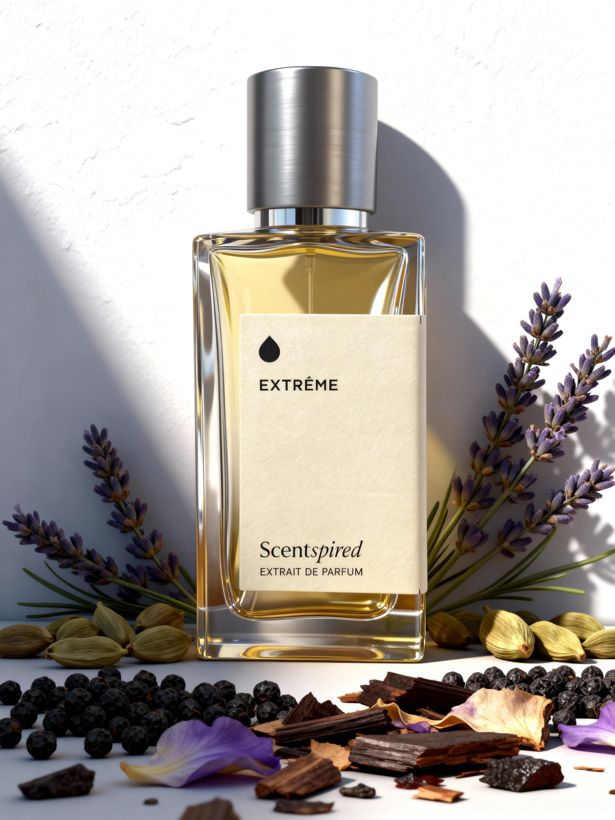 Extr me Men Long Lasting Extrait de Parfum Iris Lavender - SCENTSPIRED Official Imagery - 2