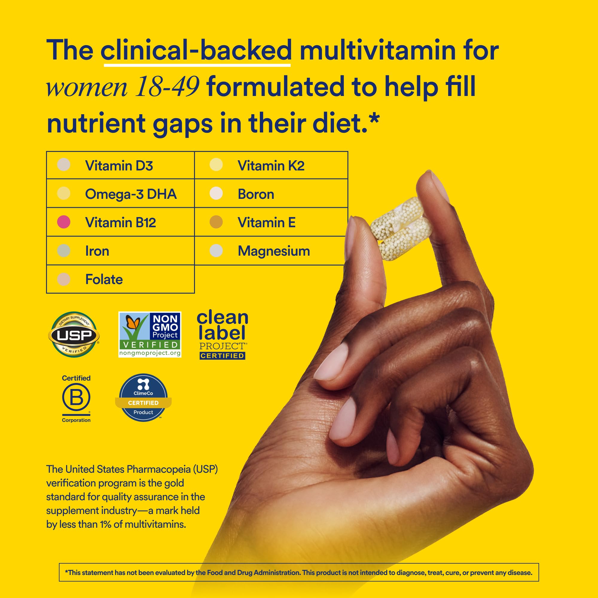 Ritual Women's 18+ Multivitamin USP Verified 60 Caps