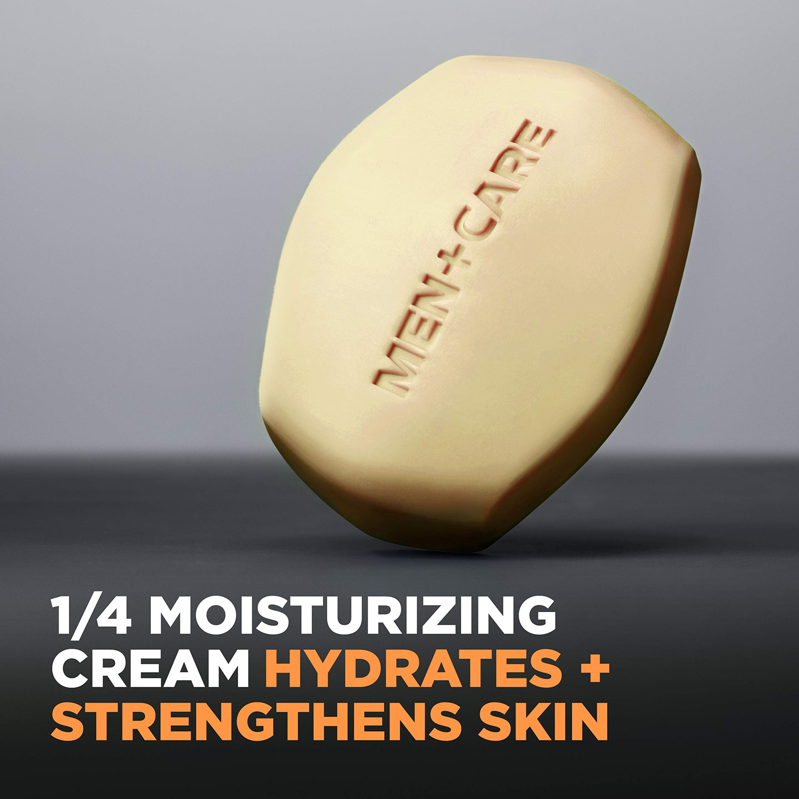 Dove Men+Care soap bars for skin cleansing, hydrating, and nourishing, 3.75 oz each, six-pack, with a creamy lather for effective bacteria removal.
