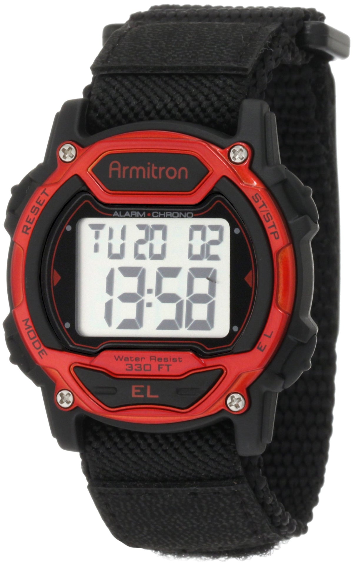 Armitron Sport Digital Chronograph Nylon Strap Watch – Pink