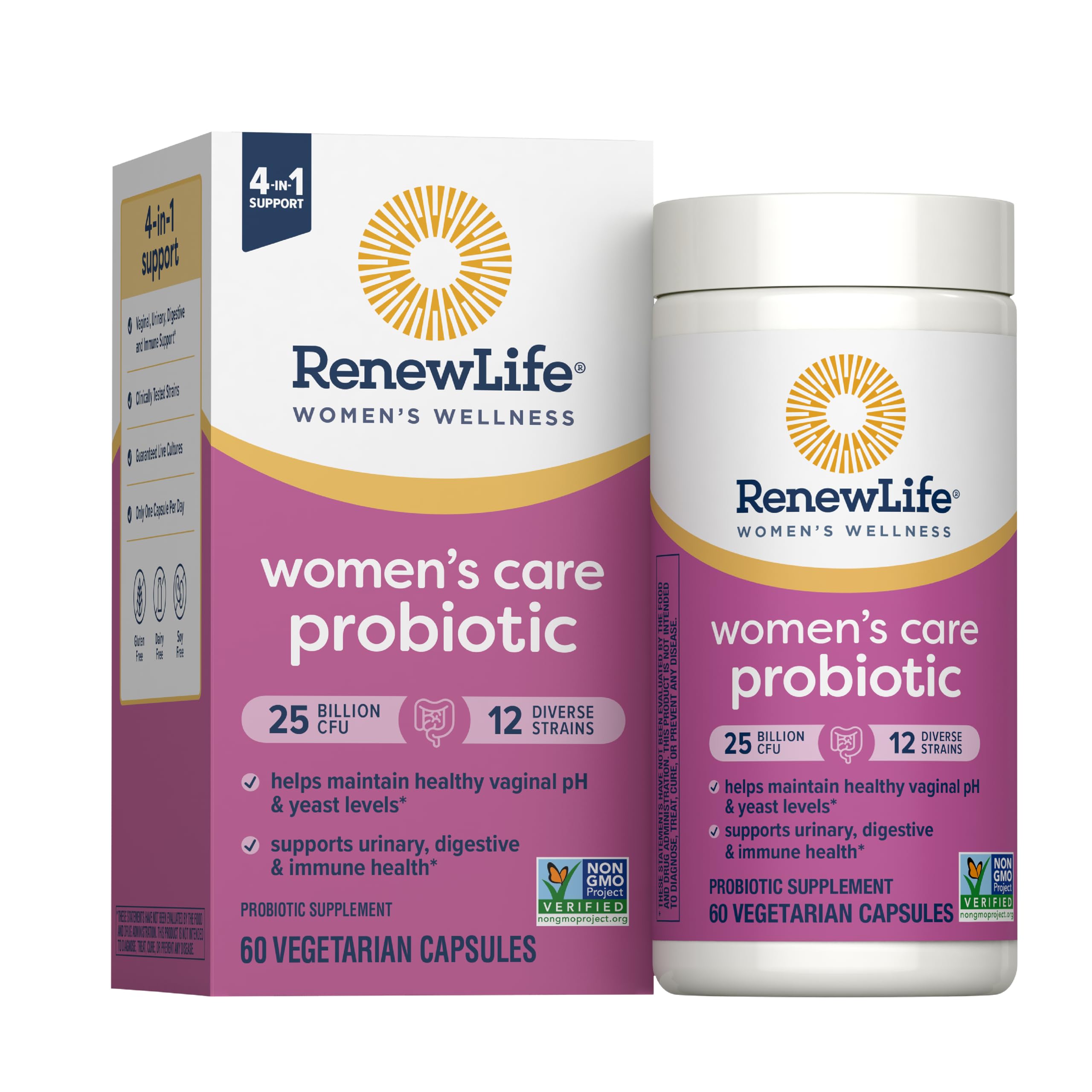 Renew Life Women's Care Probiotic 25 Billion CFU - Product Imagery