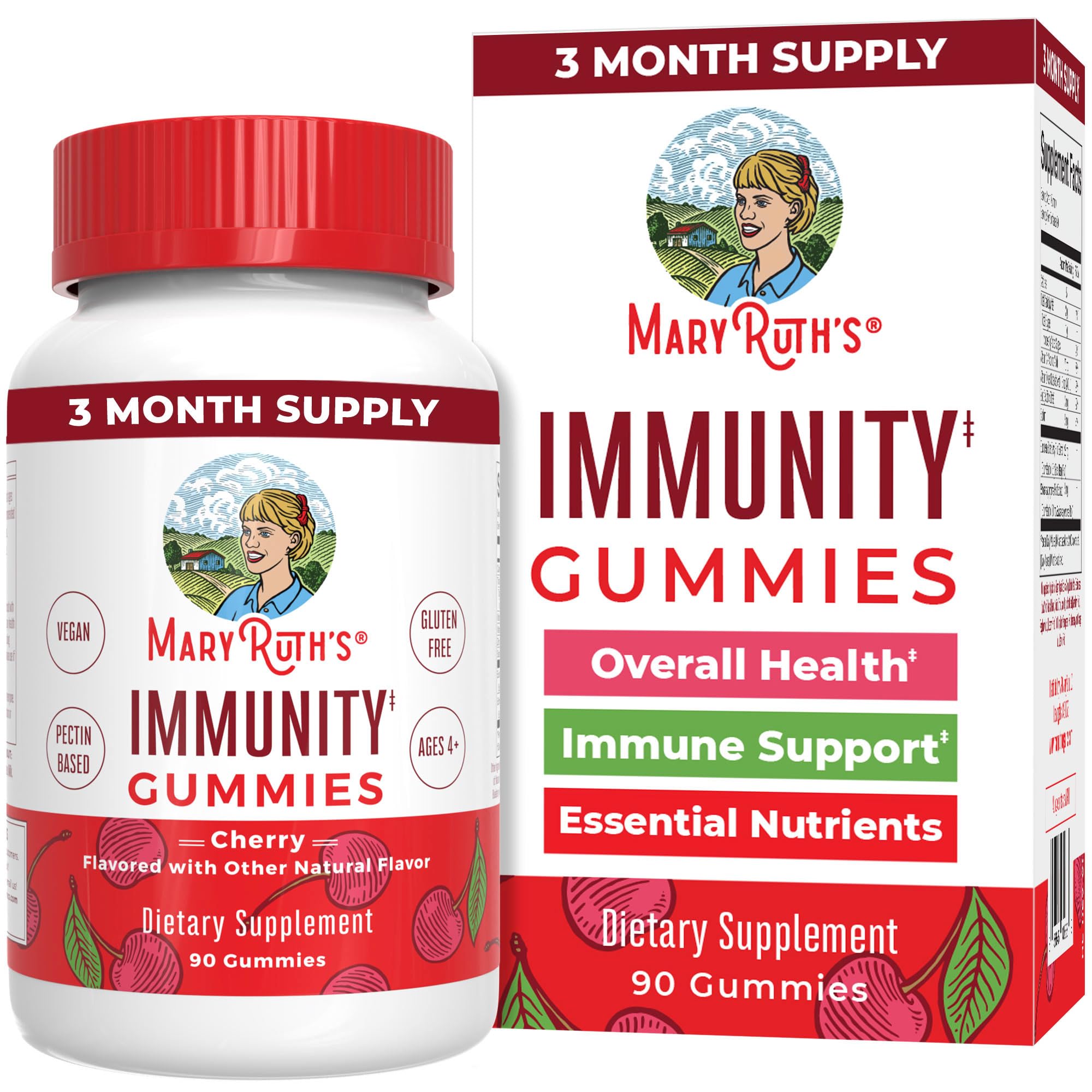 Mary Ruth's 5-1 Immunity Gummies with Elderberry for Kids & - Product Imagery