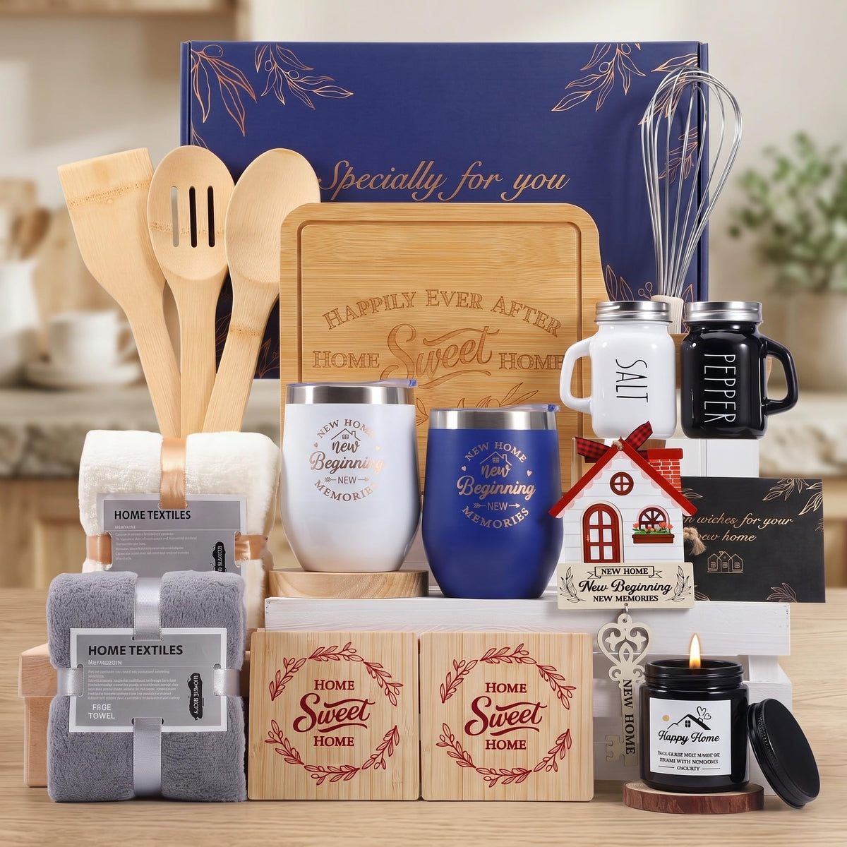 Housewarming Gifts New House 19 Pcs Closing Gifts for Couple - RimCereal Official Imagery - 1