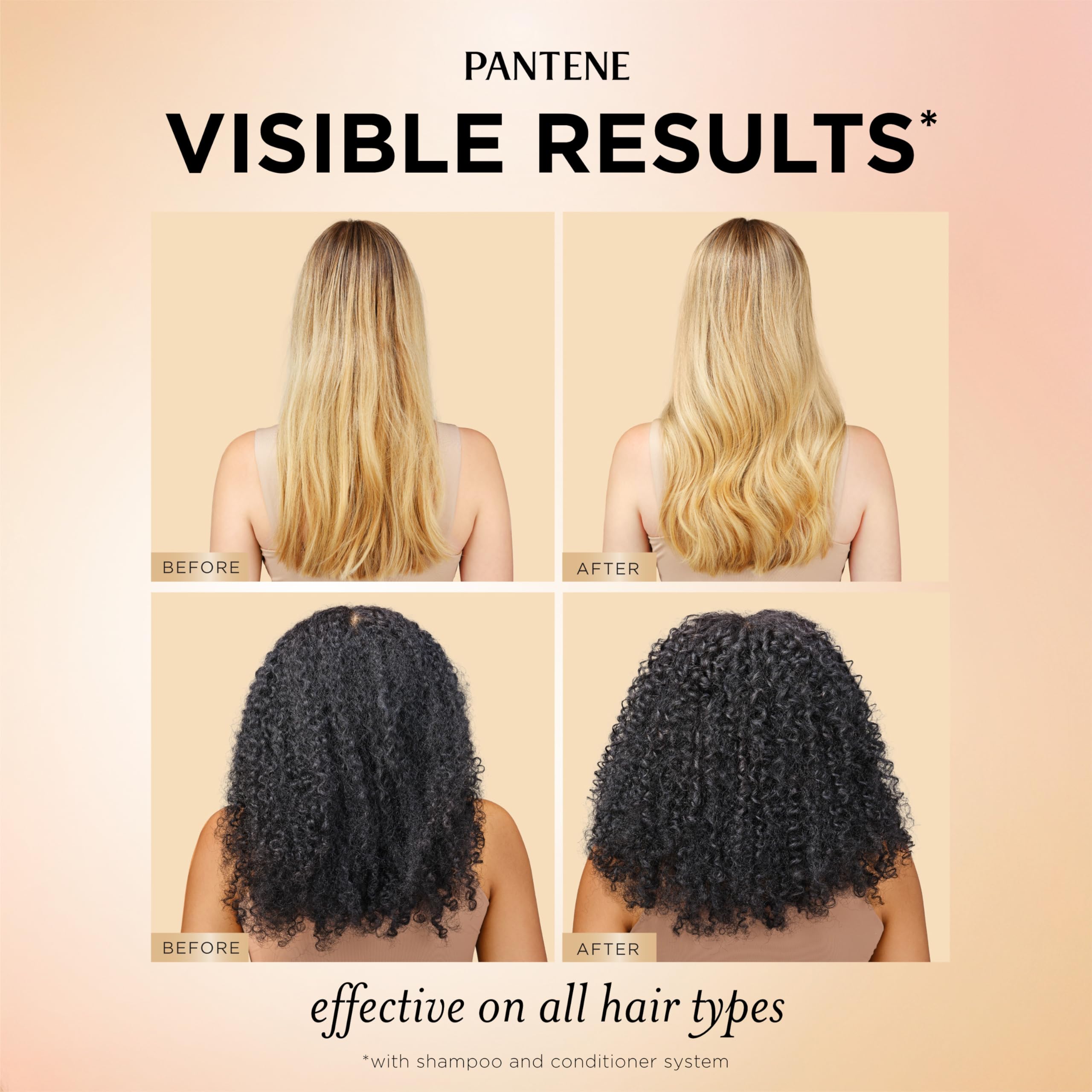 Pantene Abundant & Strong hair care set with shampoo, conditioner, and serum for thickening, anti-breakage, and healthier hair.